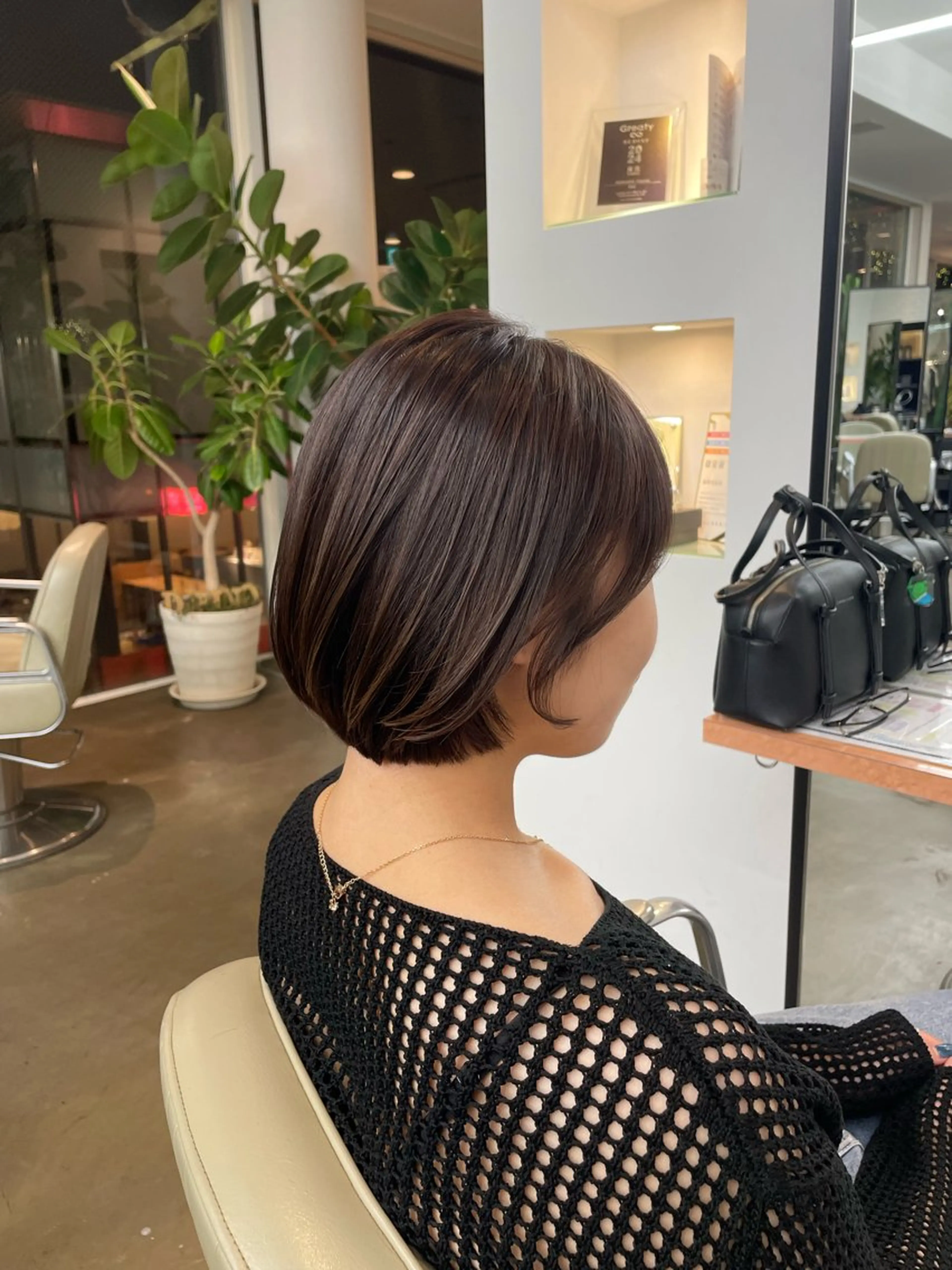 ショート ボブ ショートヘア カット トリートメント ヘアセット 🍑まき/カット /髪質改善カラー🍑のヘアスタイル
