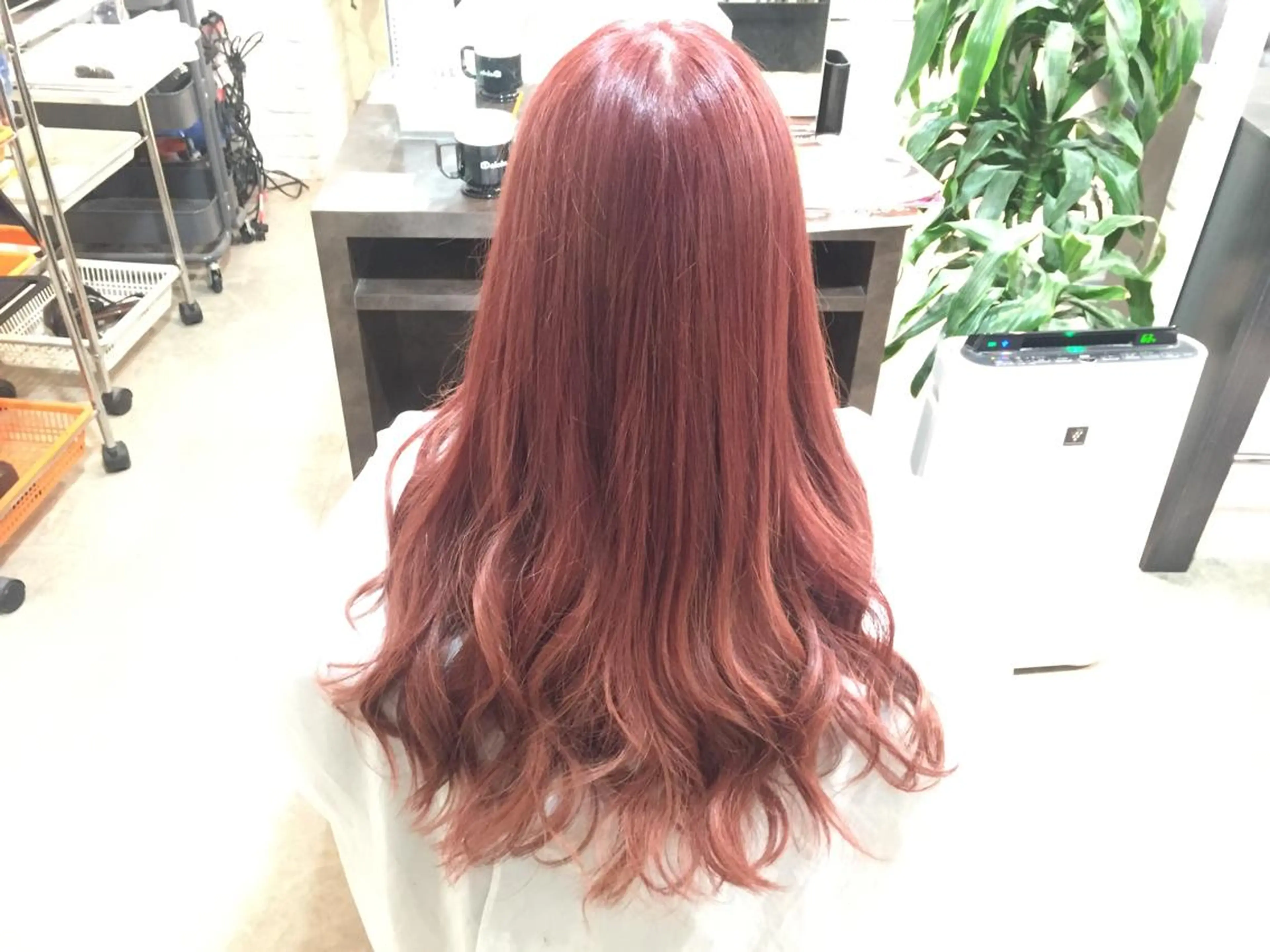 ロング カラー ピンクカラー 💓シールエクステ for...のヘアスタイル
