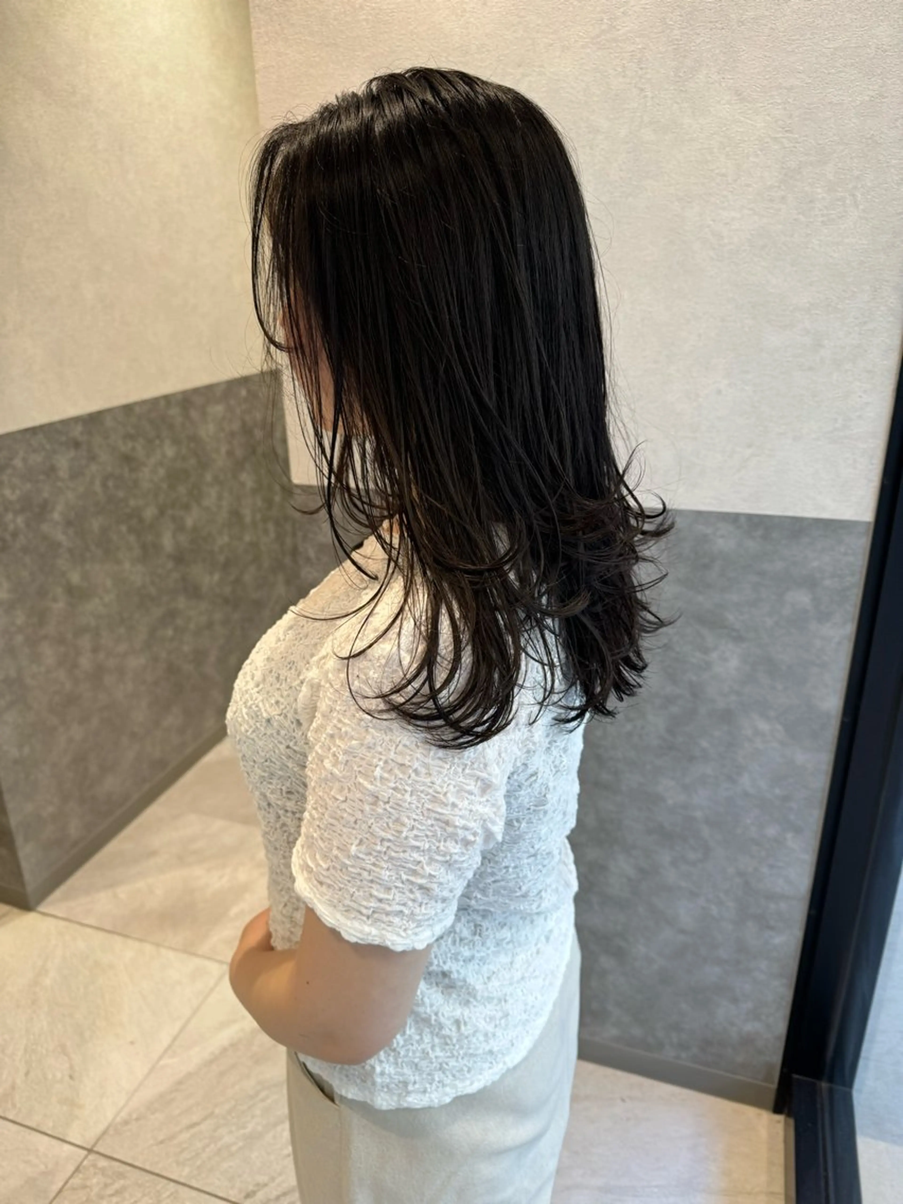 セミロング レイヤーカット SALOWIN新潟万代店所属・SaKiho 🎀のヘアスタイル