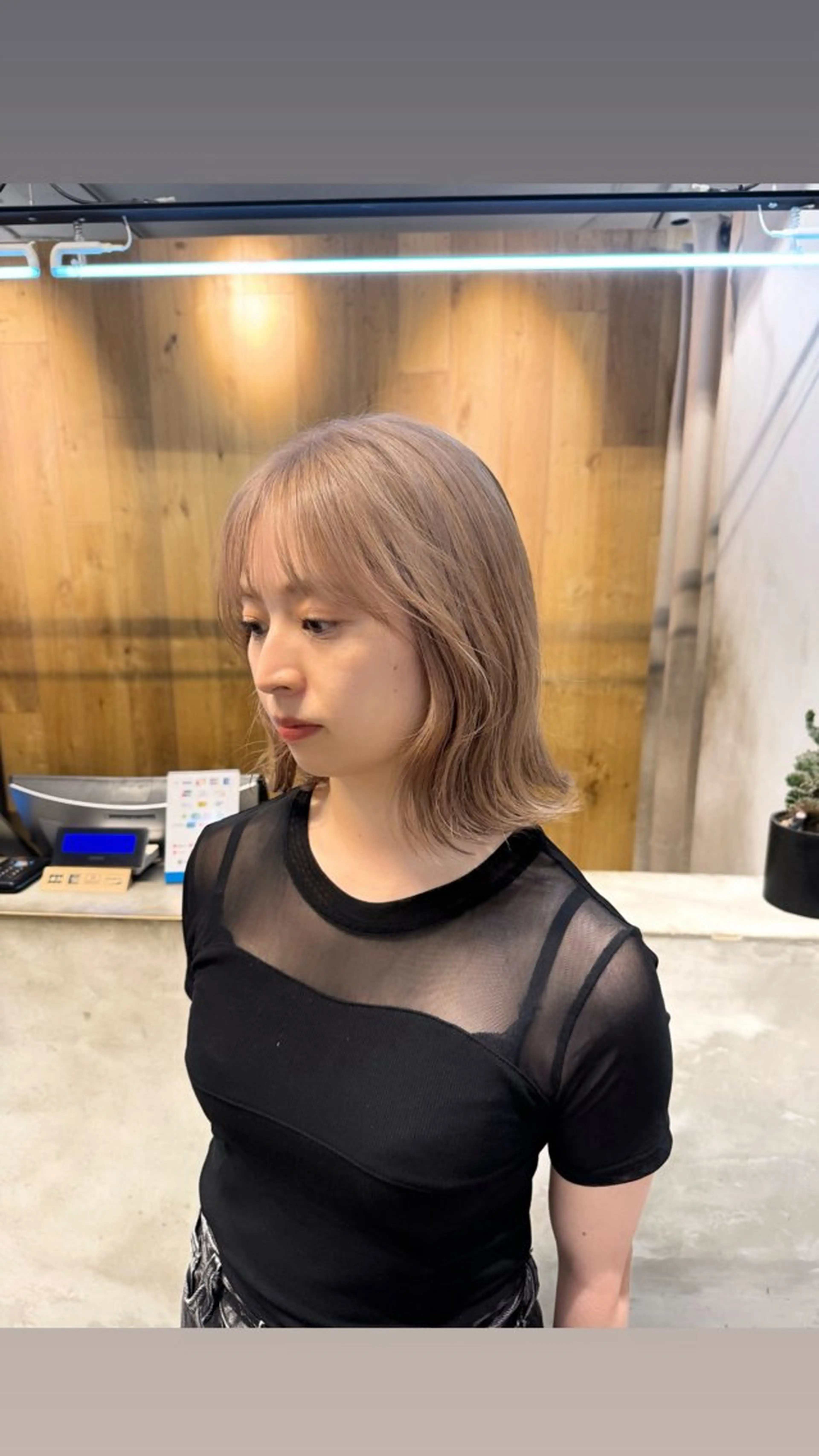 ミディアム カラー ベージュカラー ミルクティーベージュ ヘアカラー Lomalia 🤍🫧/makoのヘアスタイル