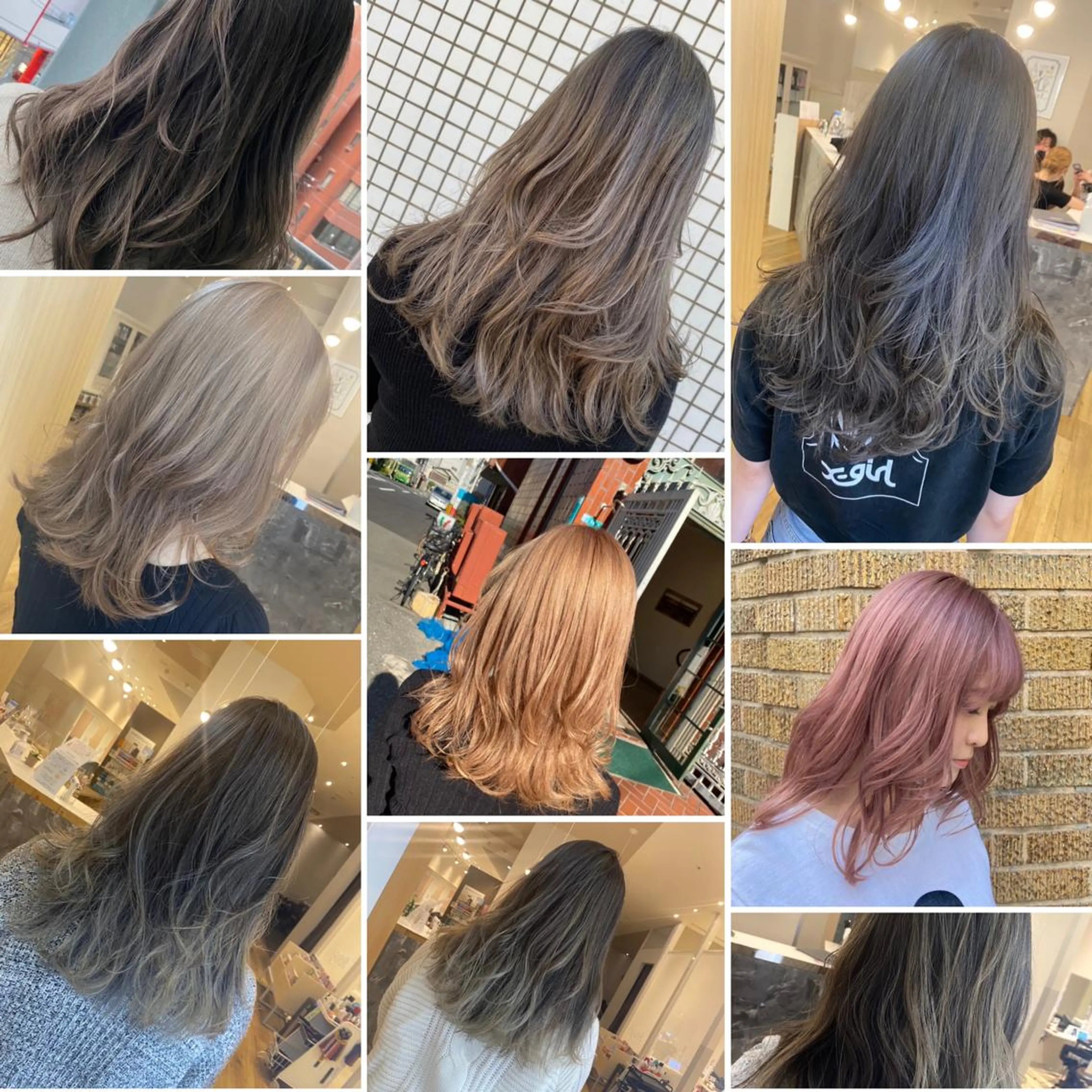 セミロング カラー AVANCE京橋所属・ハイトーンヘア/ 島崎　タクミのヘアスタイル