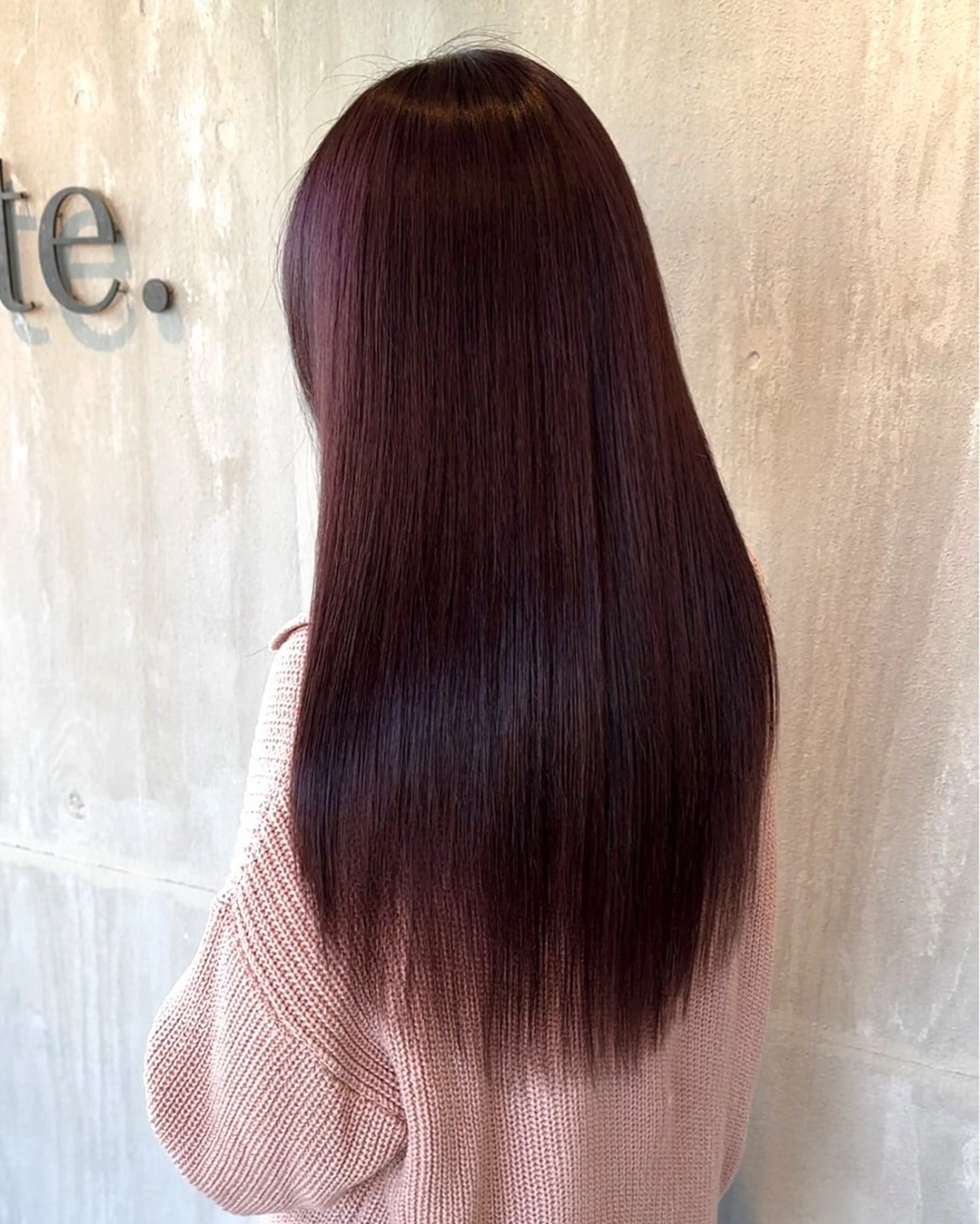 ロング カラー ブリーチ ラベンダーカラー ブリーチなしカラー ピンクカラー ピンクラベンダー 各務原/カラー/ブリ ーチお任せください!のヘアスタイル