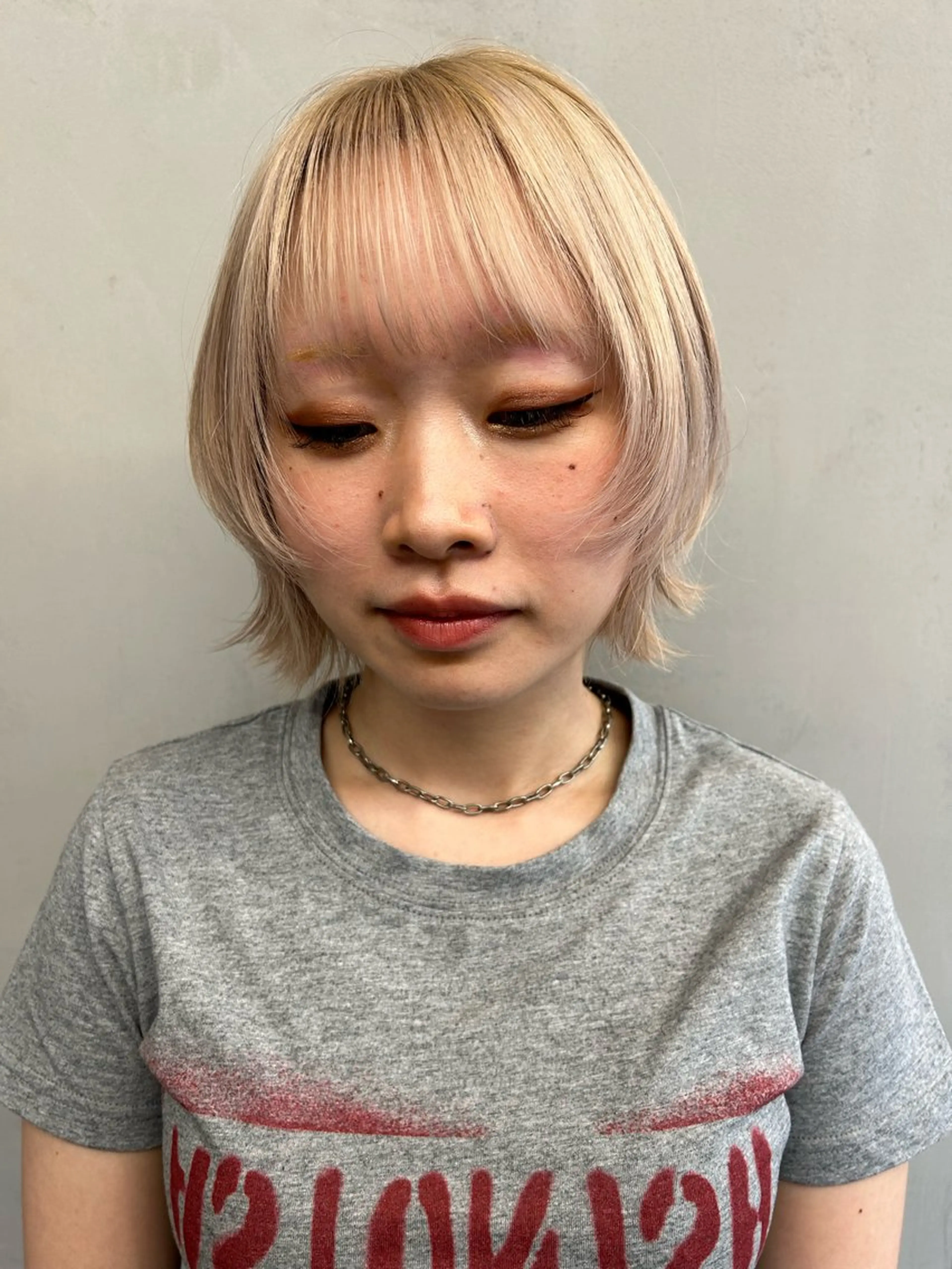 ショート カラー カット ヘアカラー トリートメント Haru/THREE …by velvetのヘアスタイル