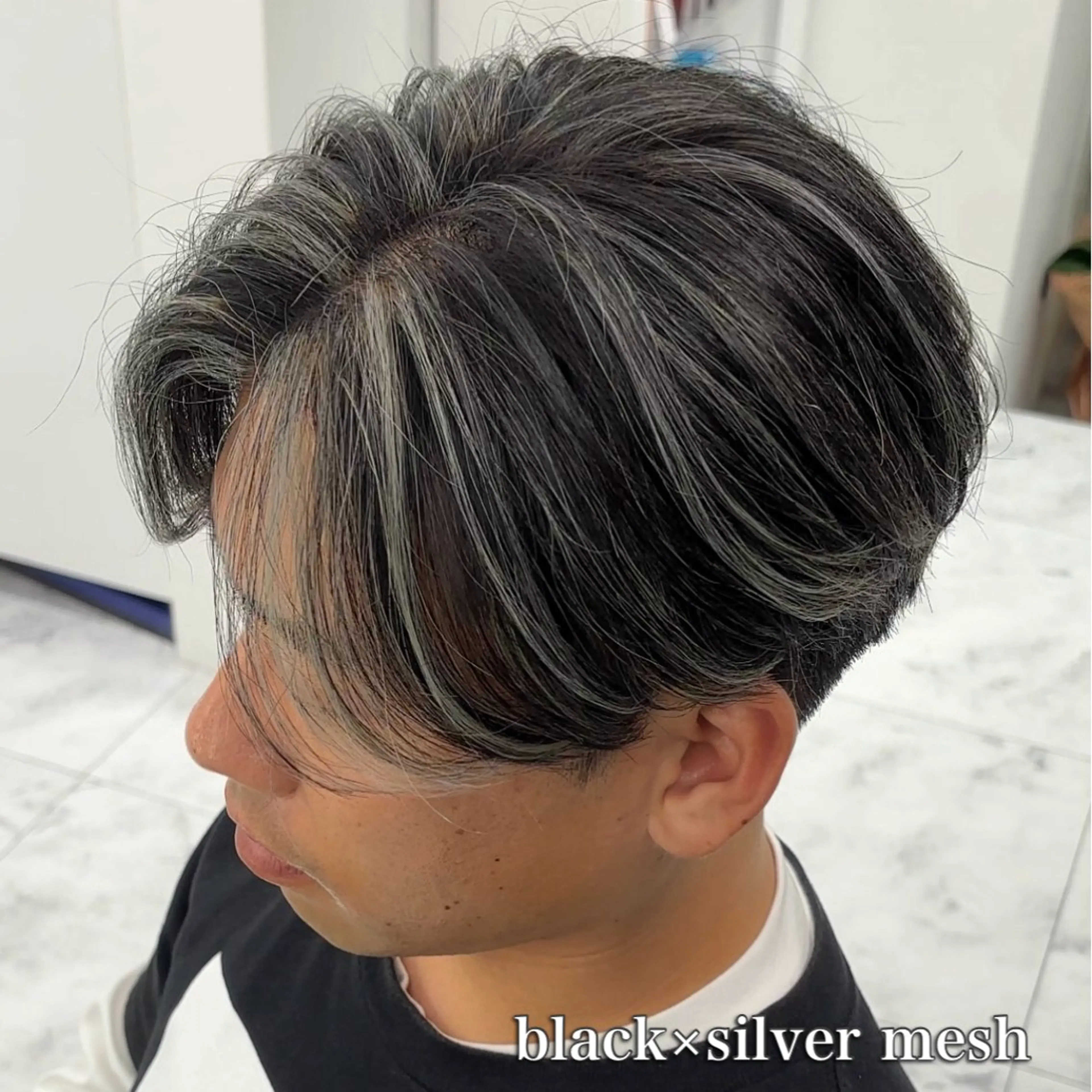カラー メンズ カット ヘアカラー トリートメント メンズカット ‪‪/メッシュのヘアスタイル