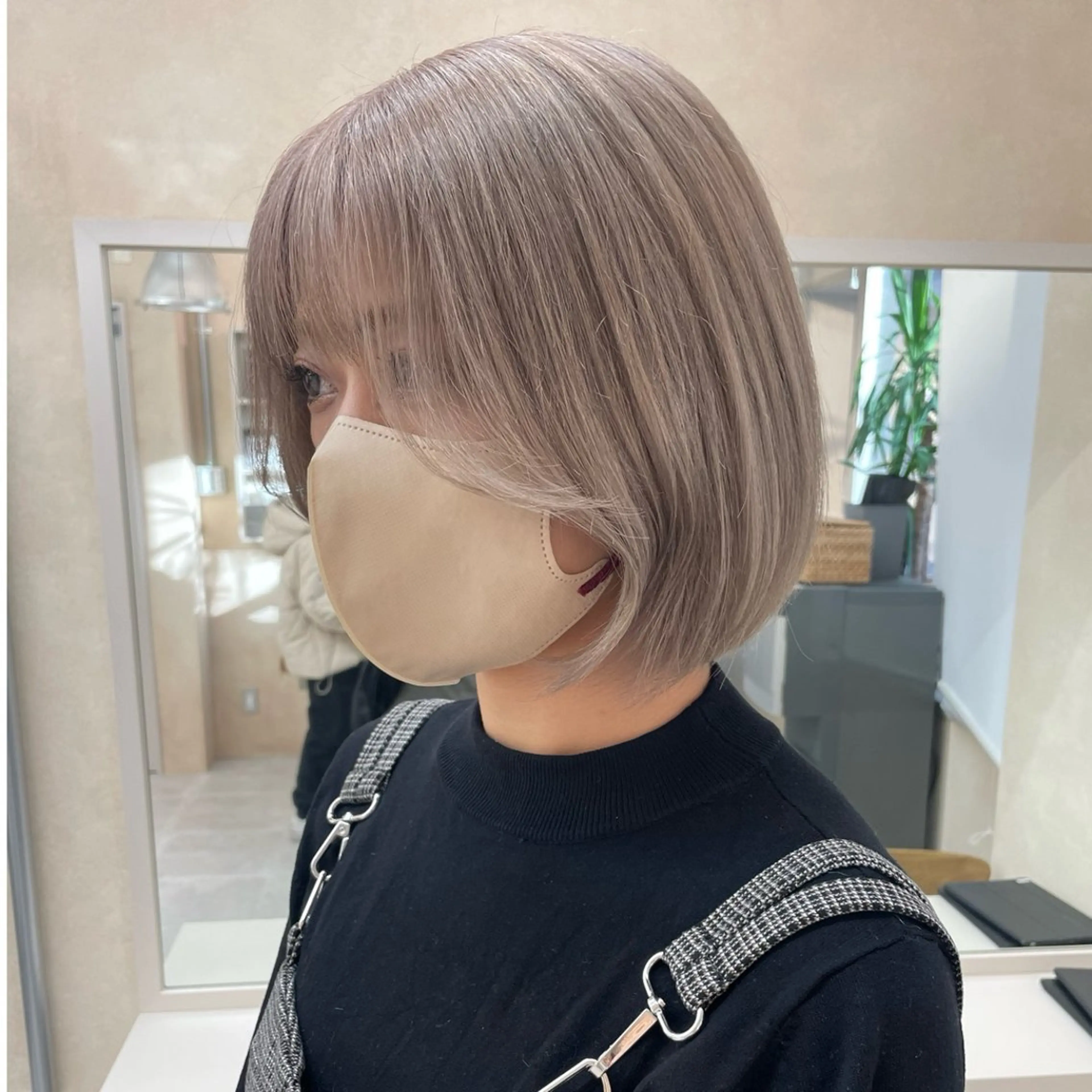 ショート カラー カット ヘアカラー トリートメント 奥山義進/ハイトーン /バレイヤージュのヘアスタイル