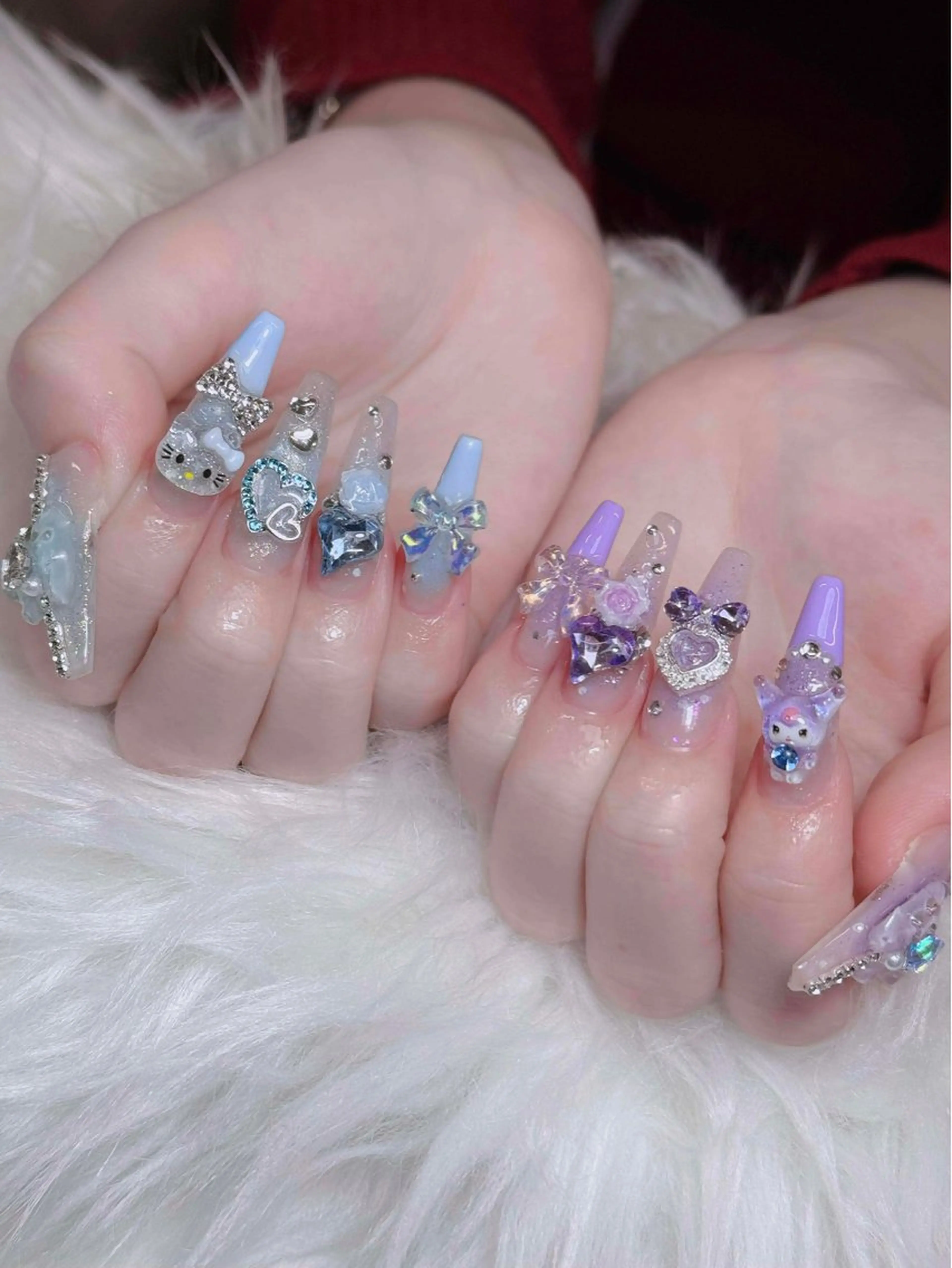 ネイル オーロラネイル チークネイル フットネイル フレンチネイル 韓国ネイル ハンドネイル Lumi Nailのネイルデザイン