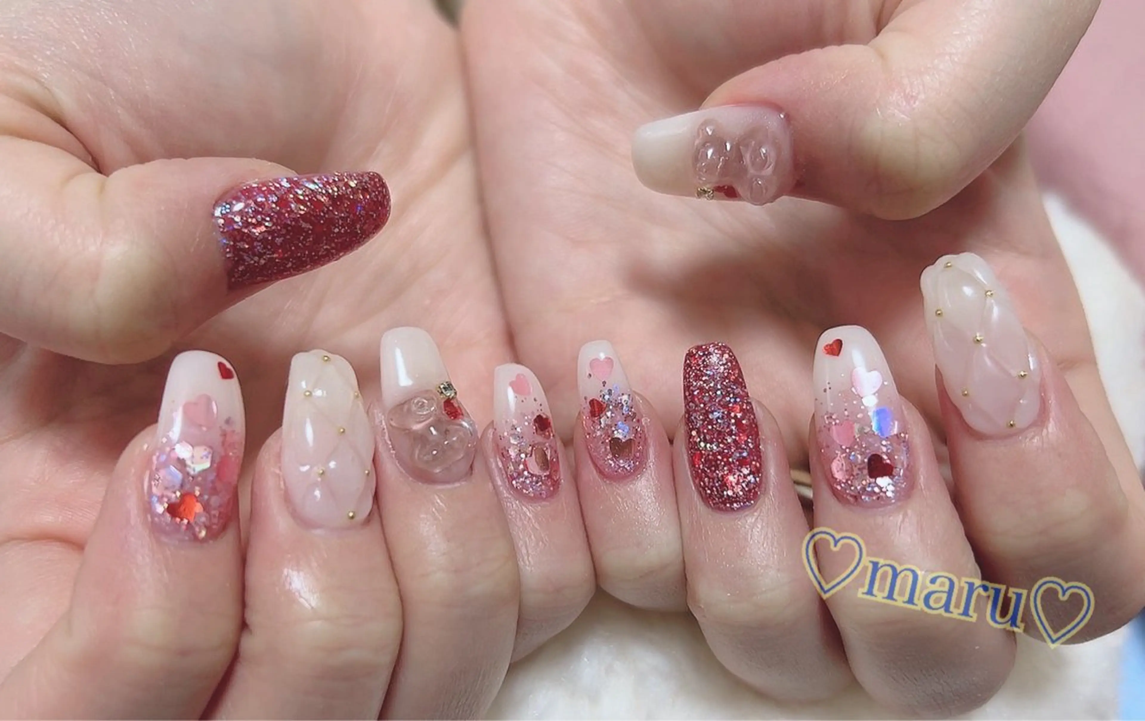 ネイル ハンドネイル フットネイル まるみ ♡のネイルデザイン