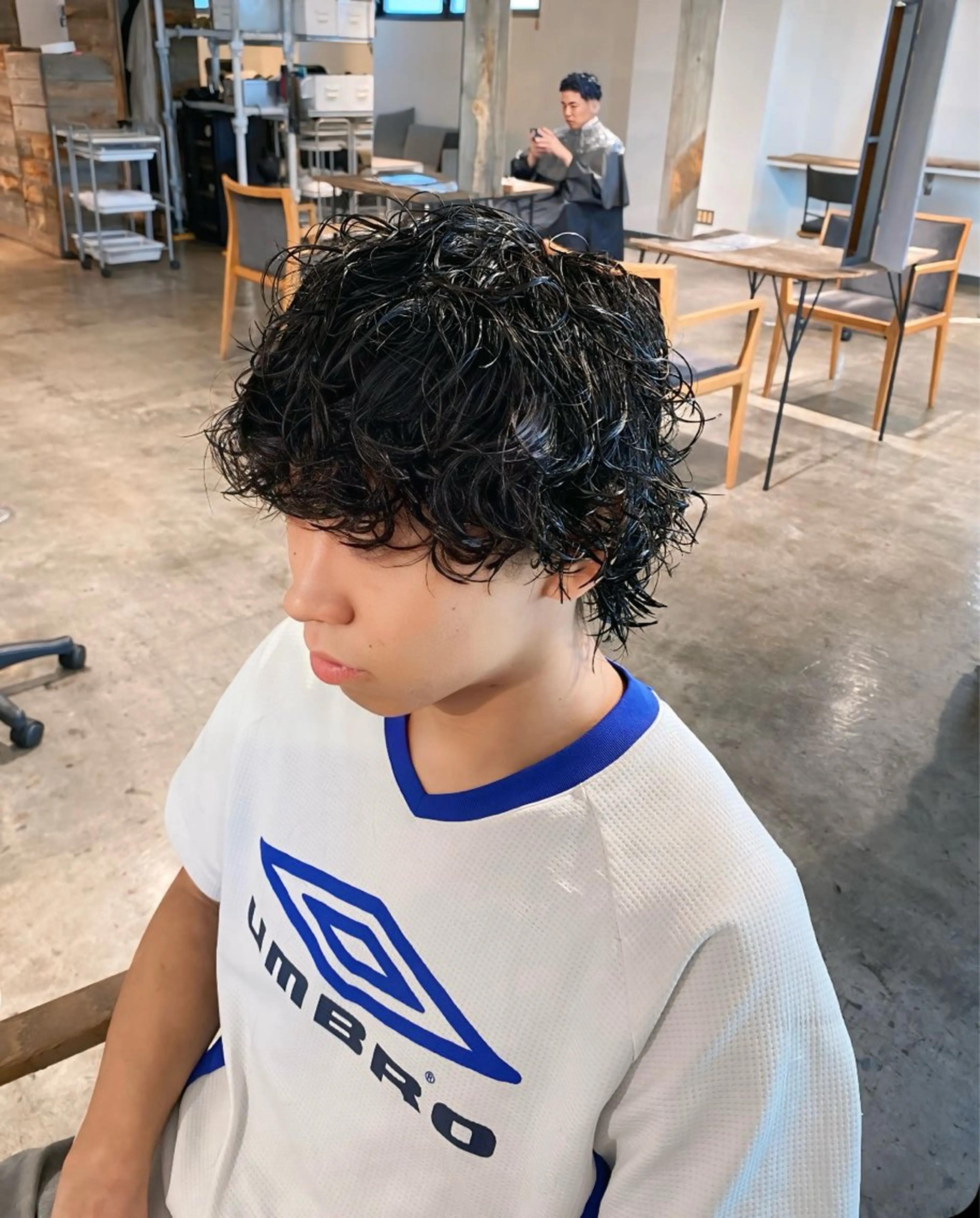 パーマ メンズ メンズパーマ スパイラルパーマ メンズパーマ 特化/中川拓也のヘアスタイル
