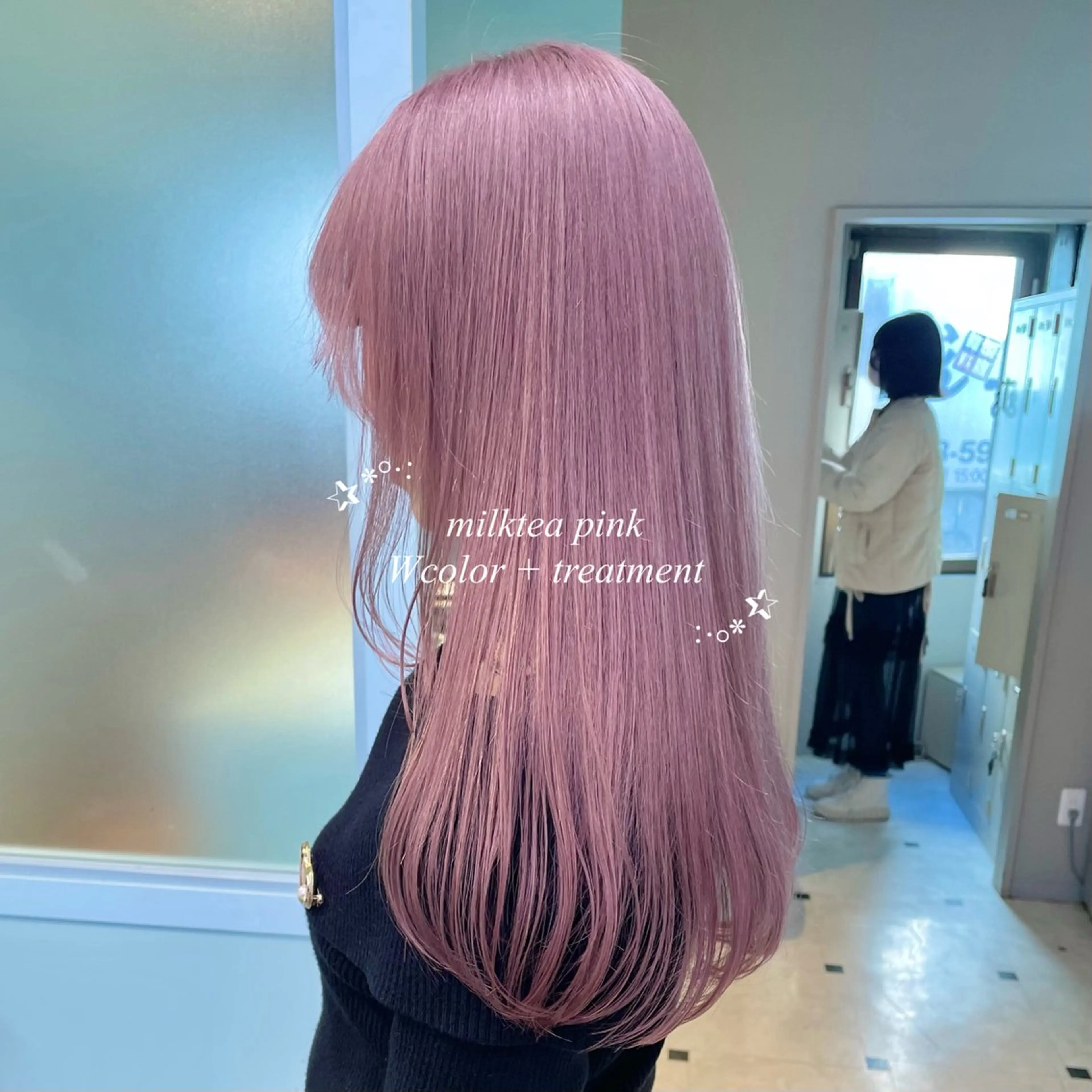 ロング カラー モテガーリー🎀ピン クヘア/SHIONEのヘアスタイル