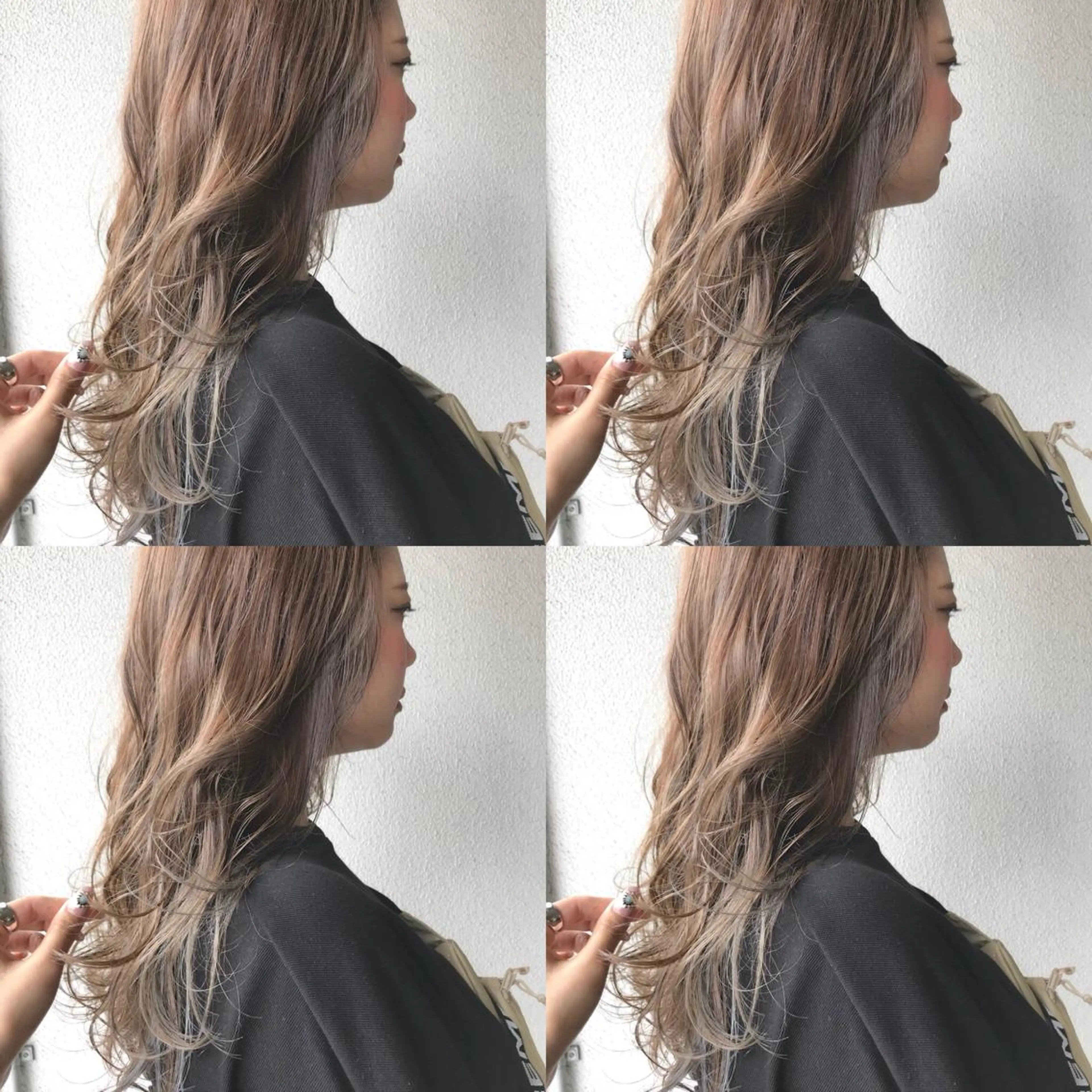 ロング カラー ヘアアレンジ マツエク・マツパ アッシュ ベージュカラー ハイライトカラー ハイライト Kawaguchi Arisaのヘアスタイル