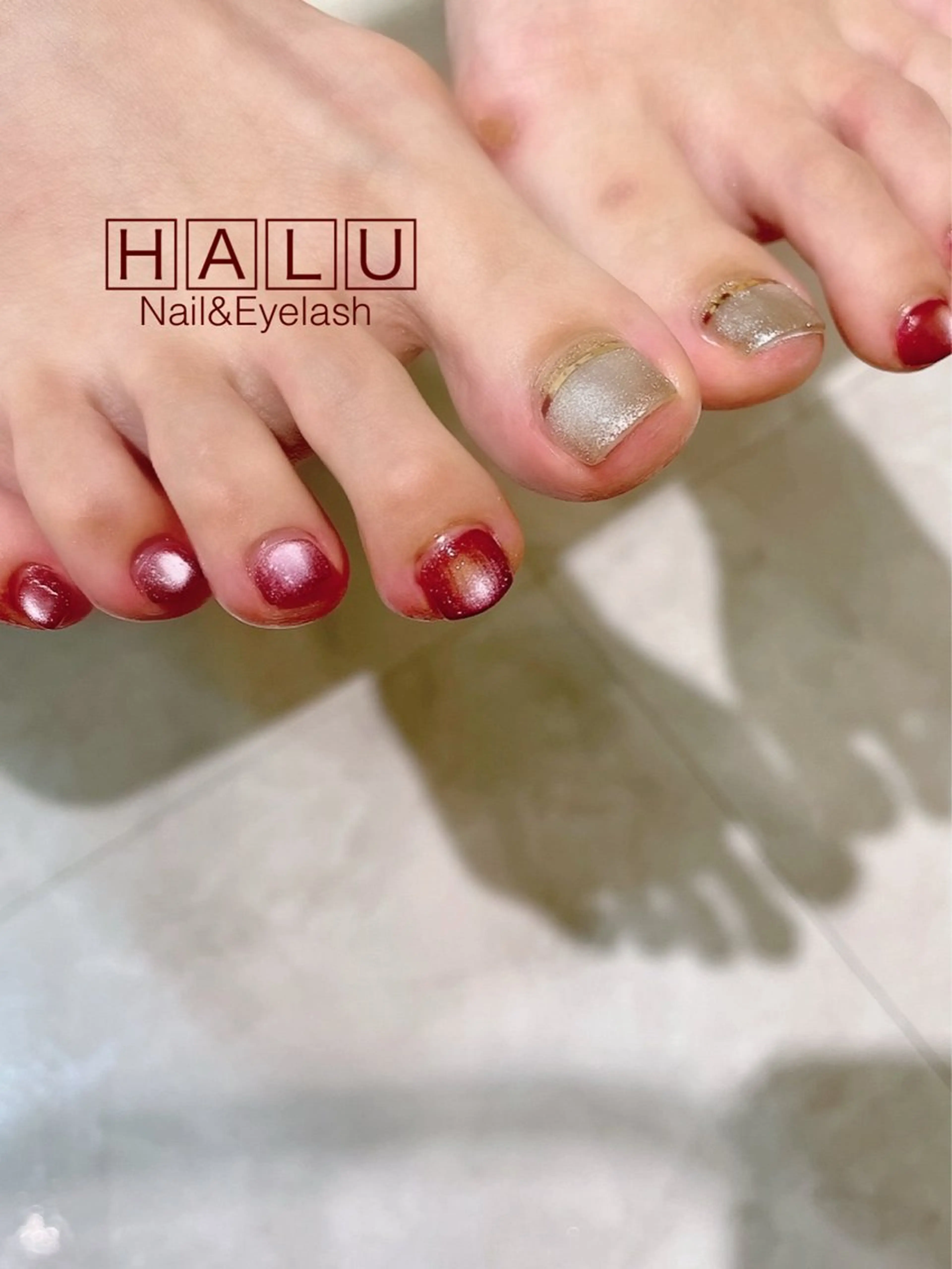 ネイル フットネイル フットネイル HALU ハルのネイルデザイン