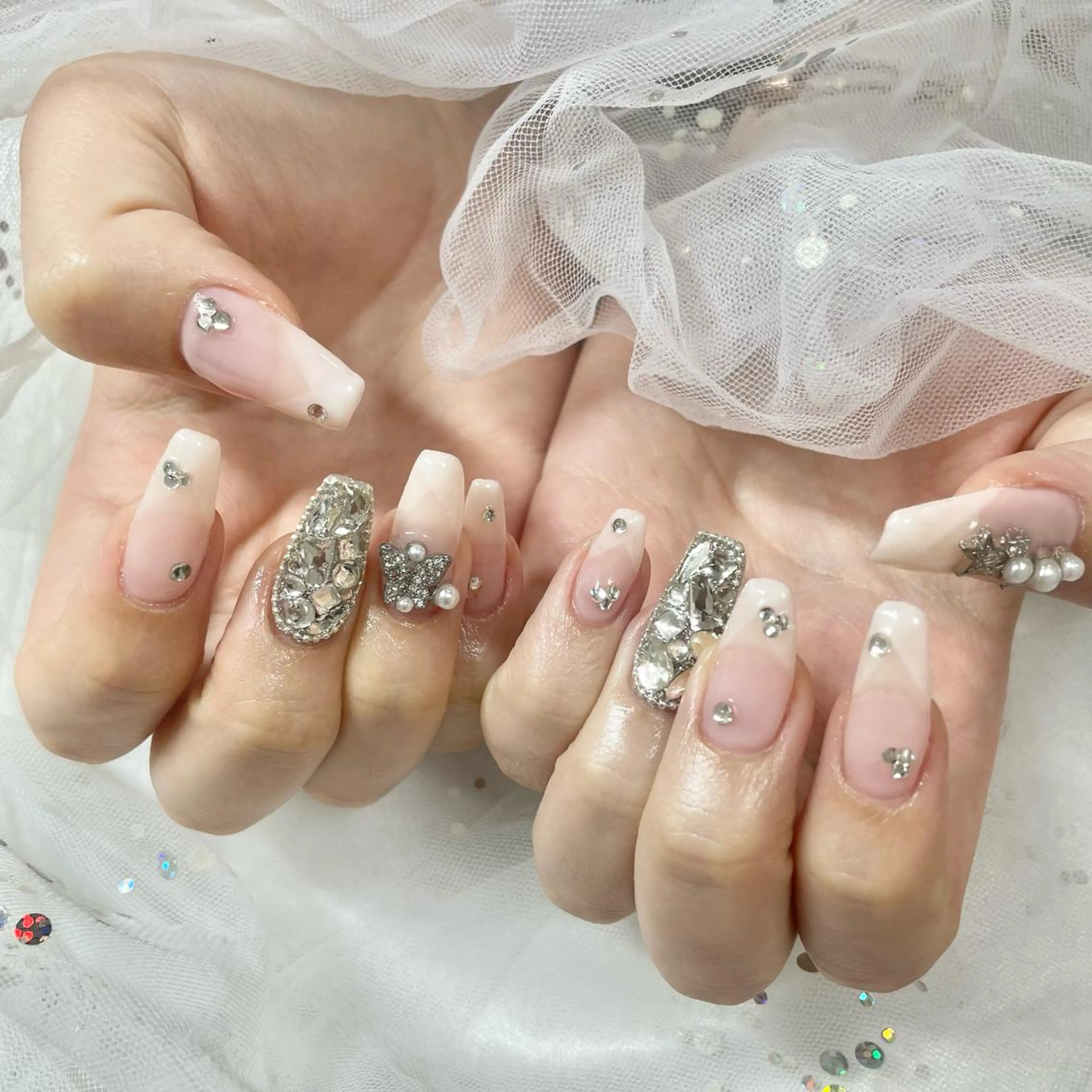 ネイル フレンチネイル ハンドネイル 🎀AYAKO 🎀中韓ネイルのネイルデザイン