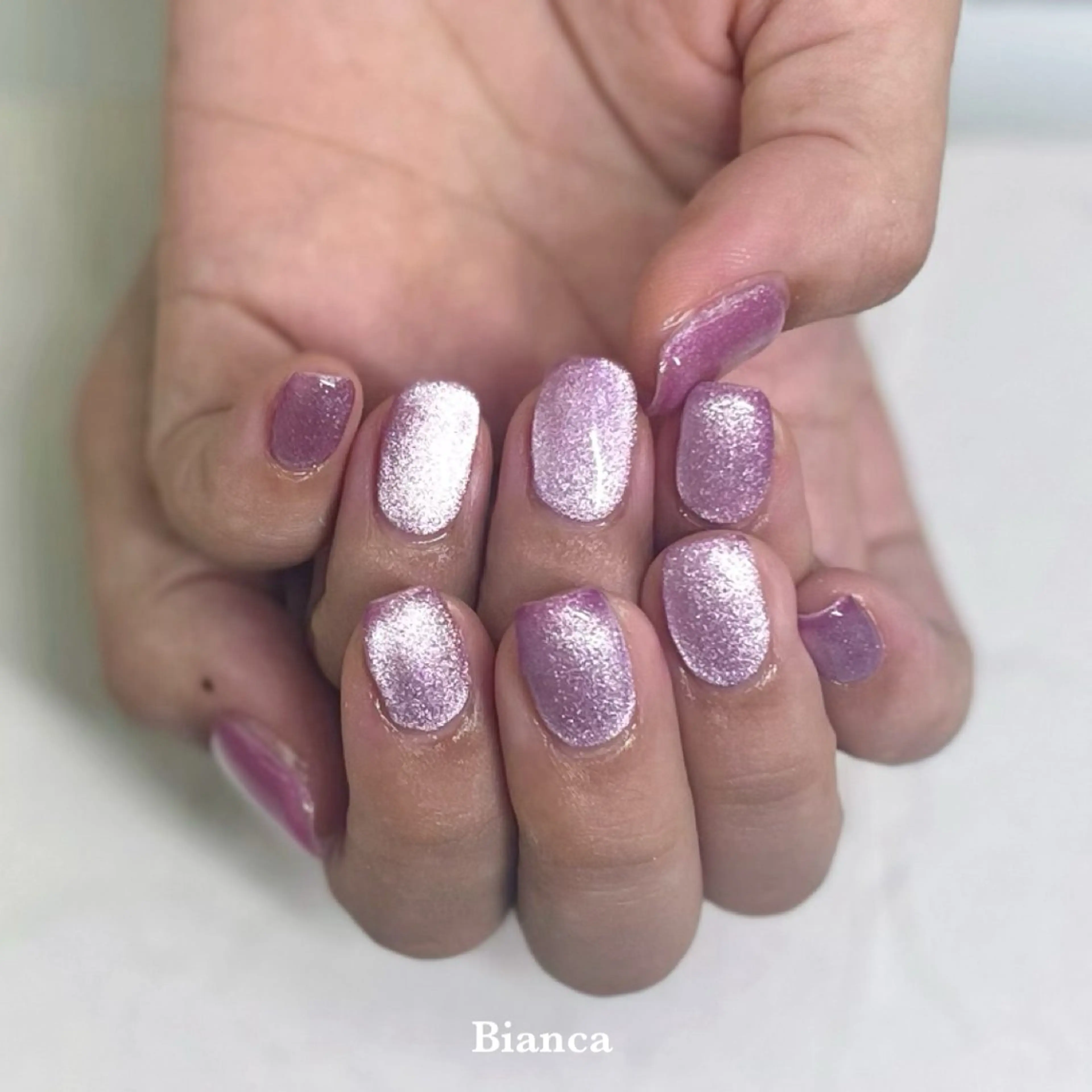 ネイル ピンク ハンドネイル Bianca♡ TAKANASHIのネイルデザイン