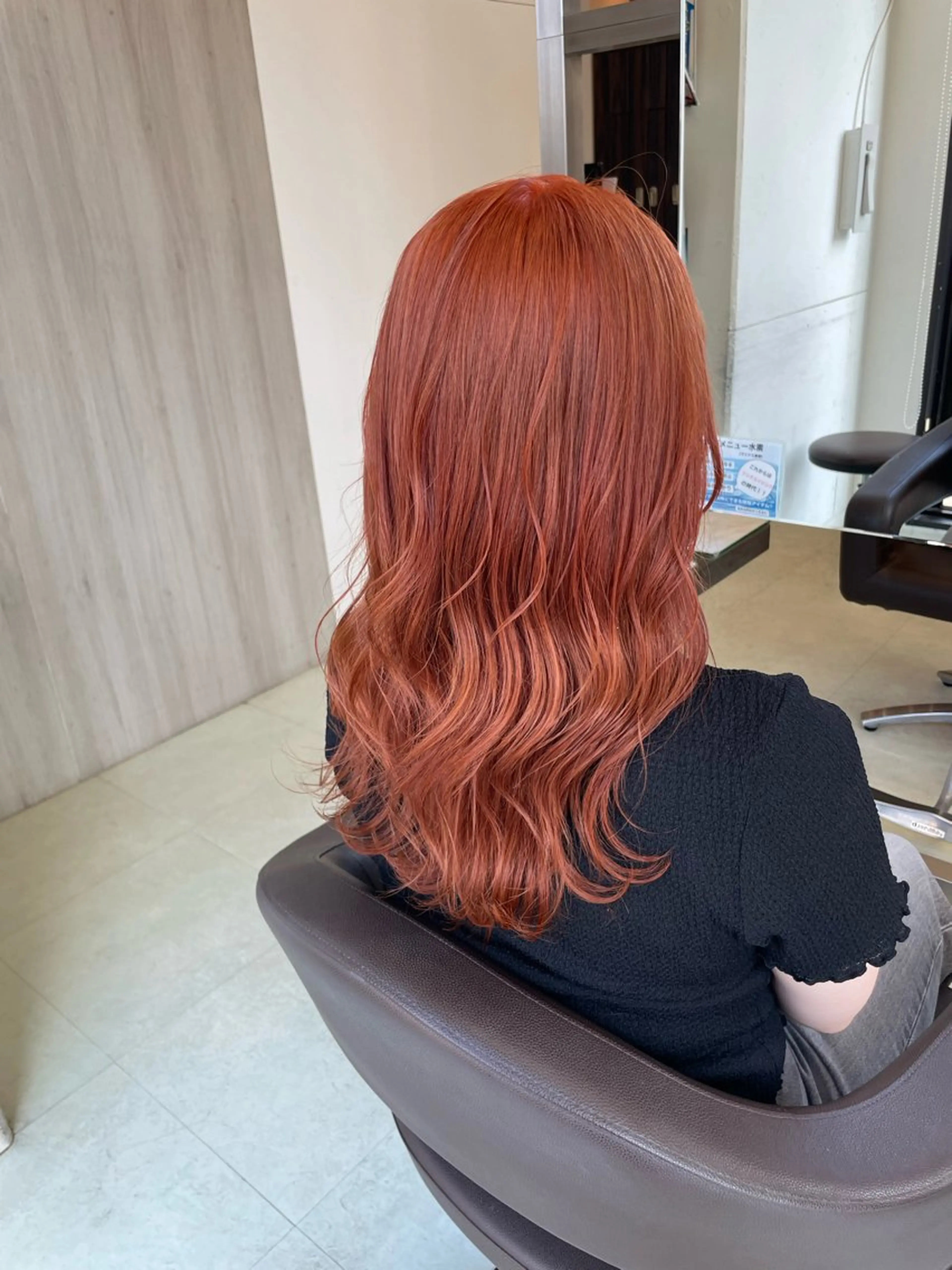 ロング カラー オレンジ カット ヘアカラー トリートメント ✨トレンド特化美容師 WILL上村　拳吾のヘアスタイル