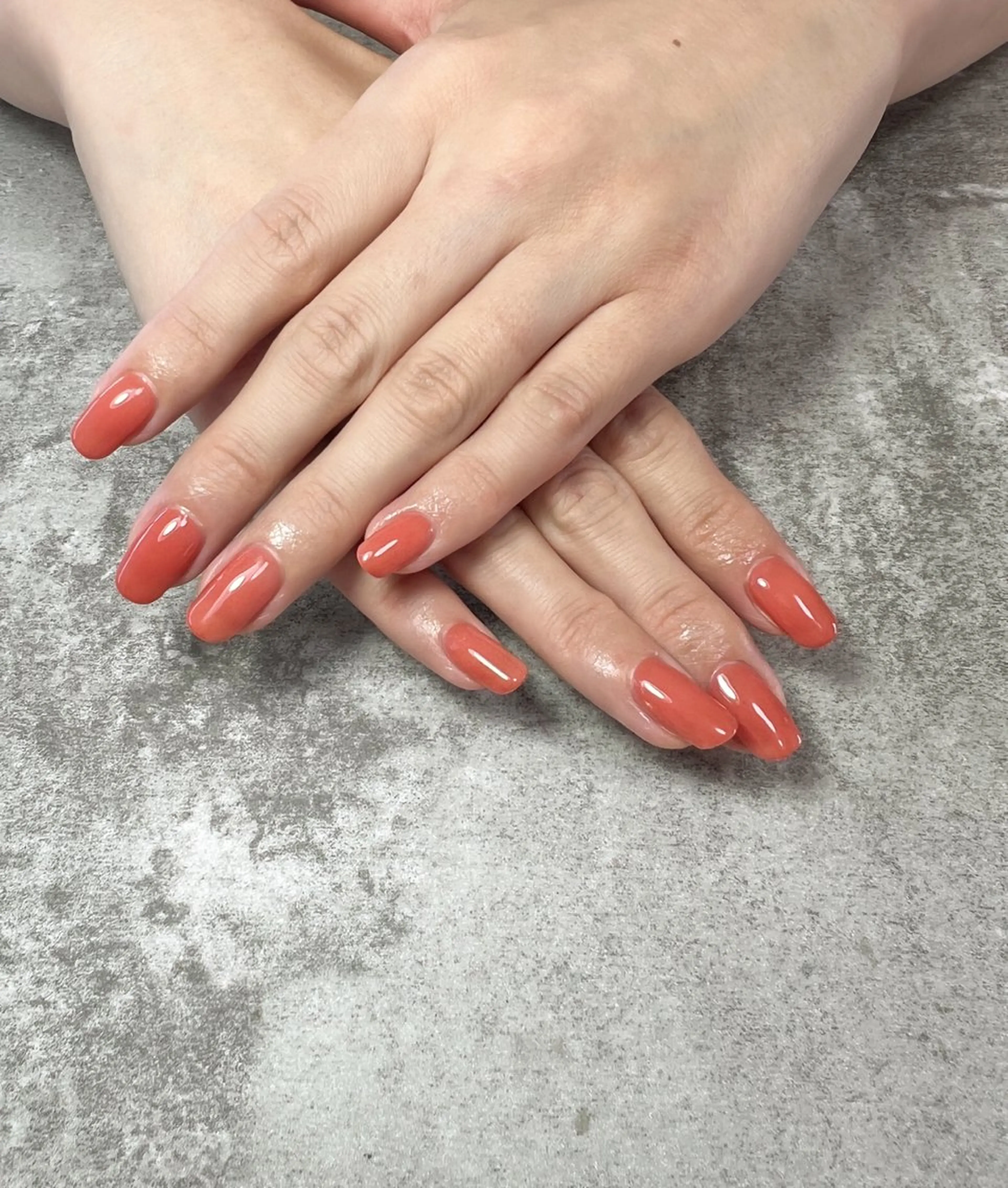 ネイル ワンカラーネイル ハンドネイル Aura nailのネイルデザイン