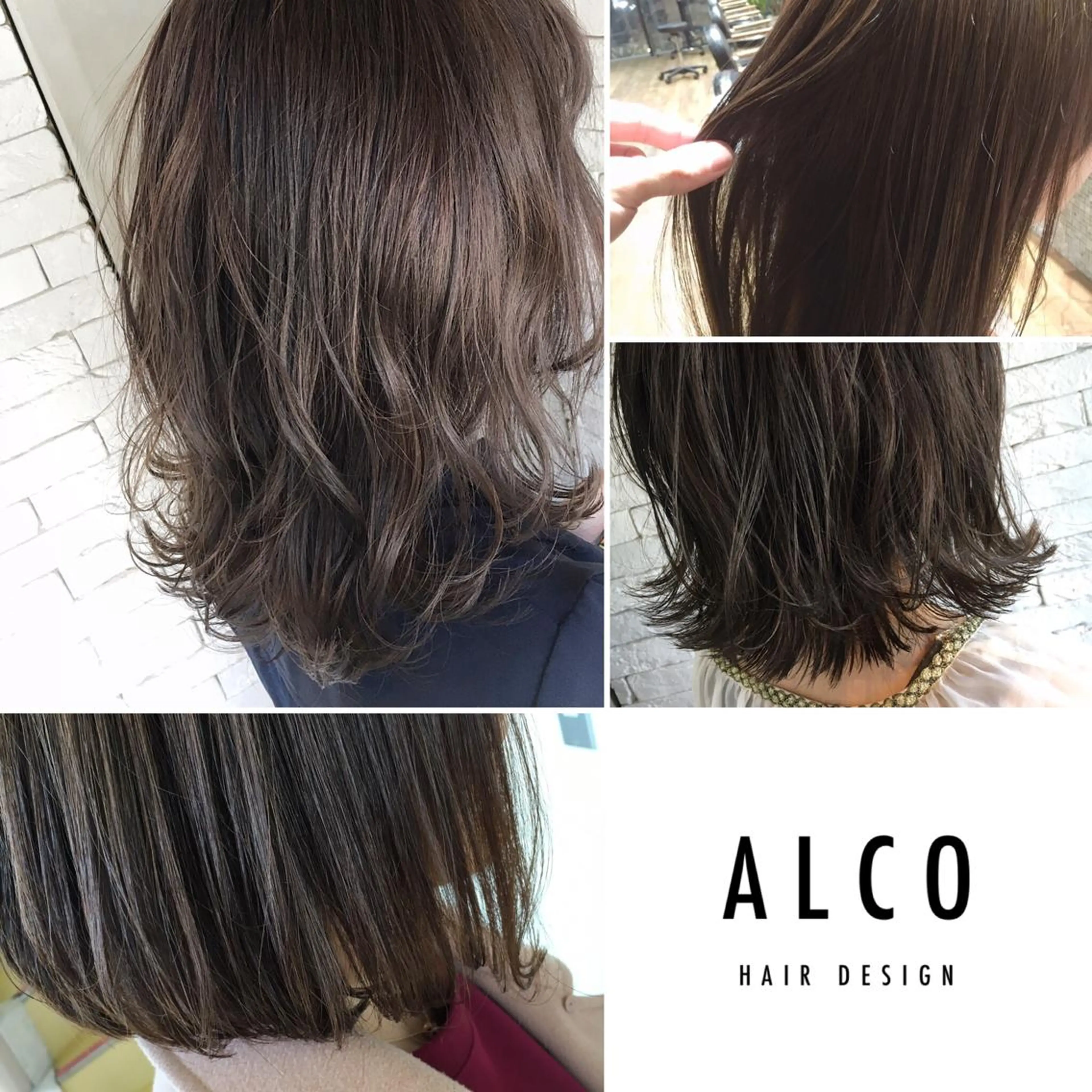 ミディアム カラー ヘアアレンジ ワタイショウタ 髪質改善✨アイブロウのヘアスタイル