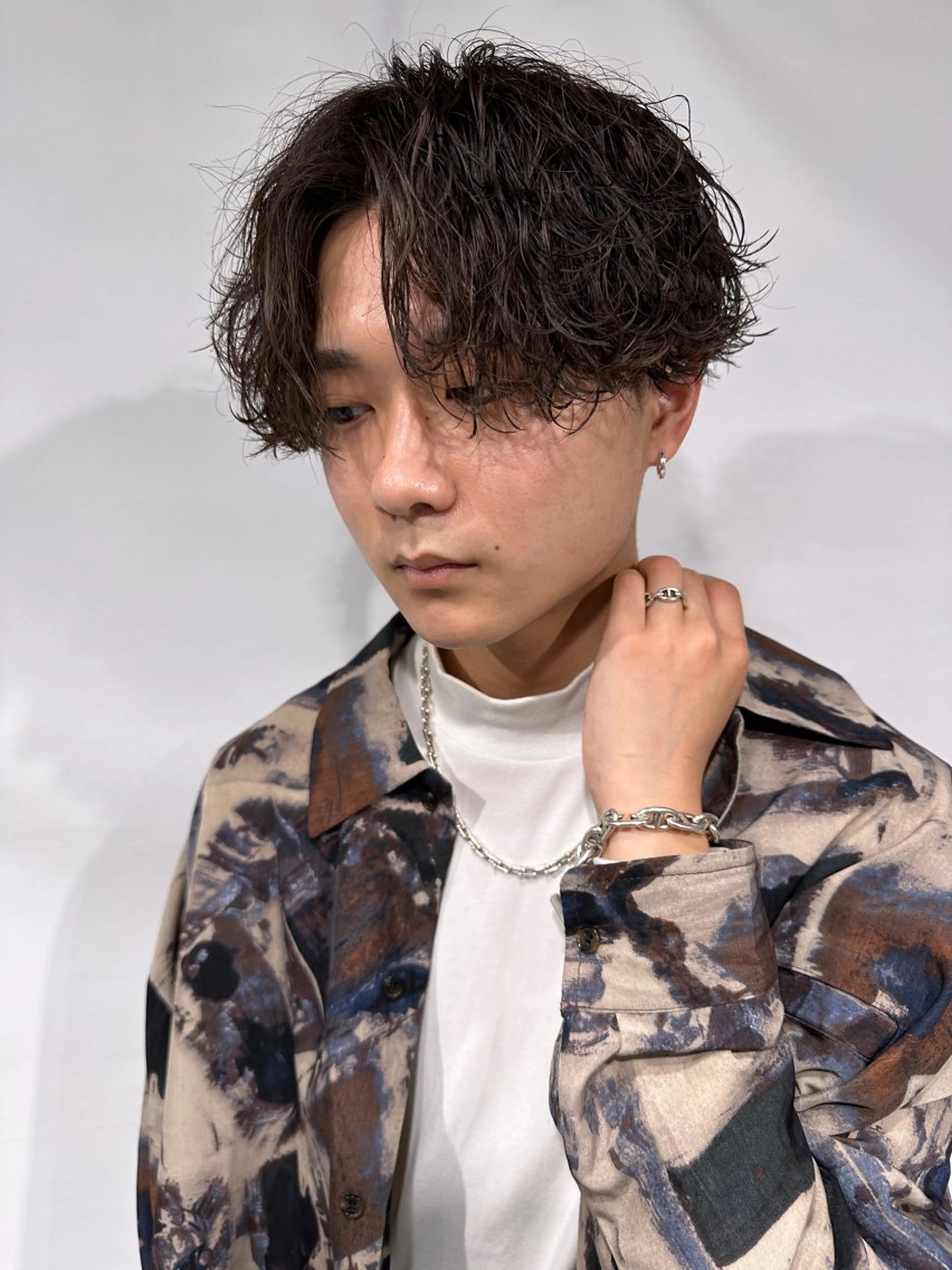 ショート パーマ メンズ 渋谷駅から徒歩1分 BLUCKメンズヘアのヘアスタイル