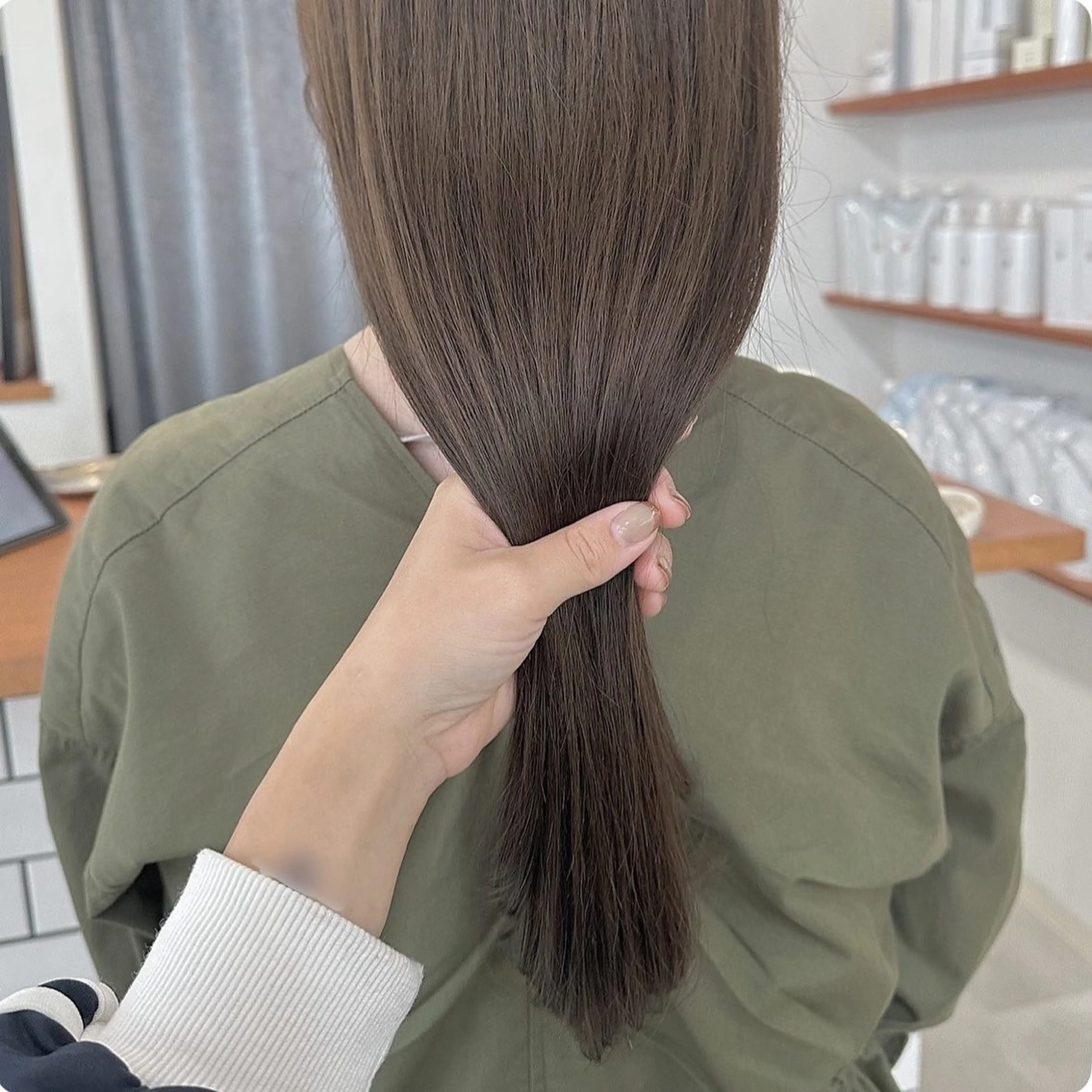 ミディアム カラー お洒落パーマ/ 艶カラー/michiのヘアスタイル