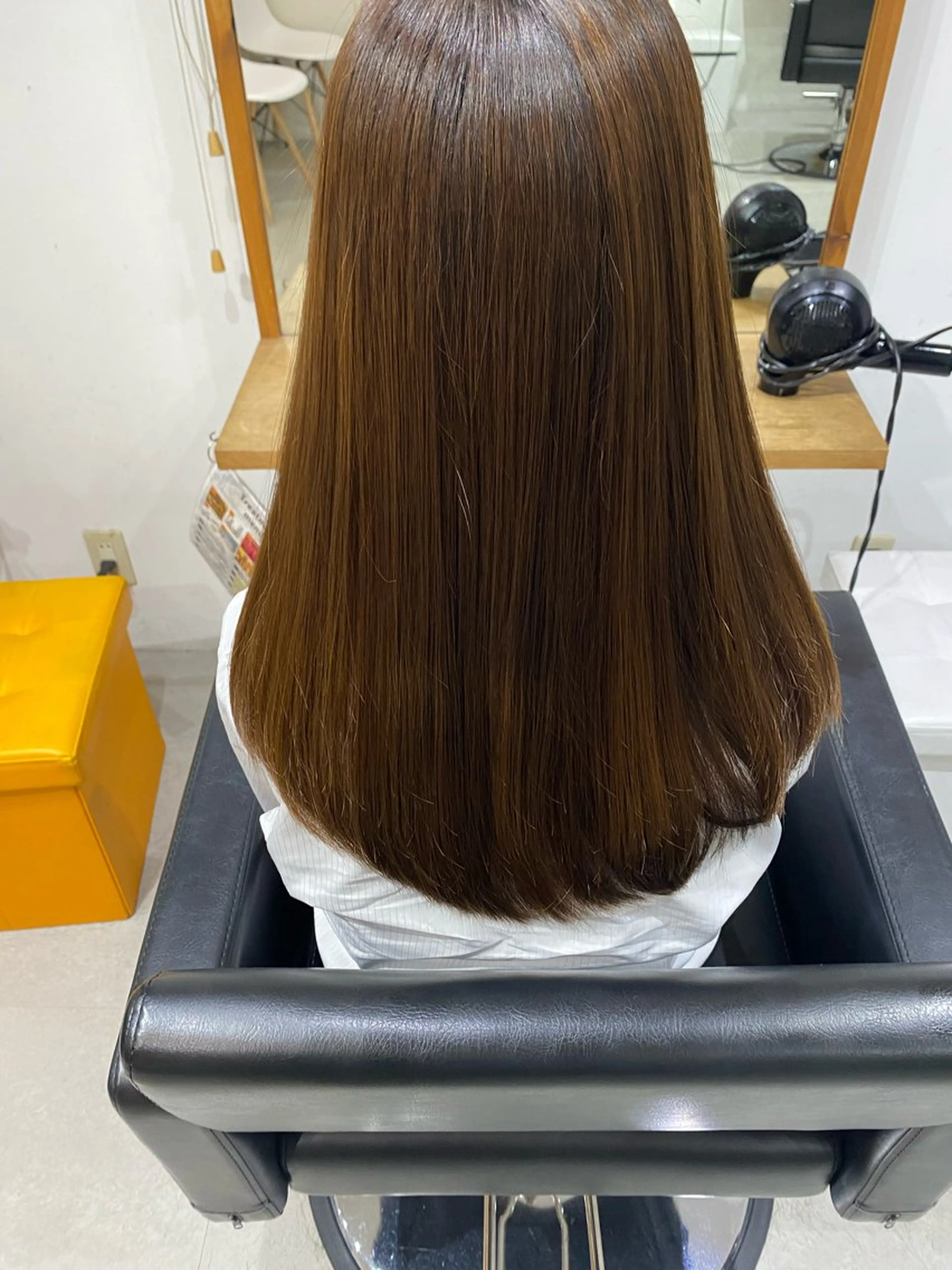 セミロング カラー 銀座⚜️【脱白髪染め 美髪矯正】トグチのヘアスタイル