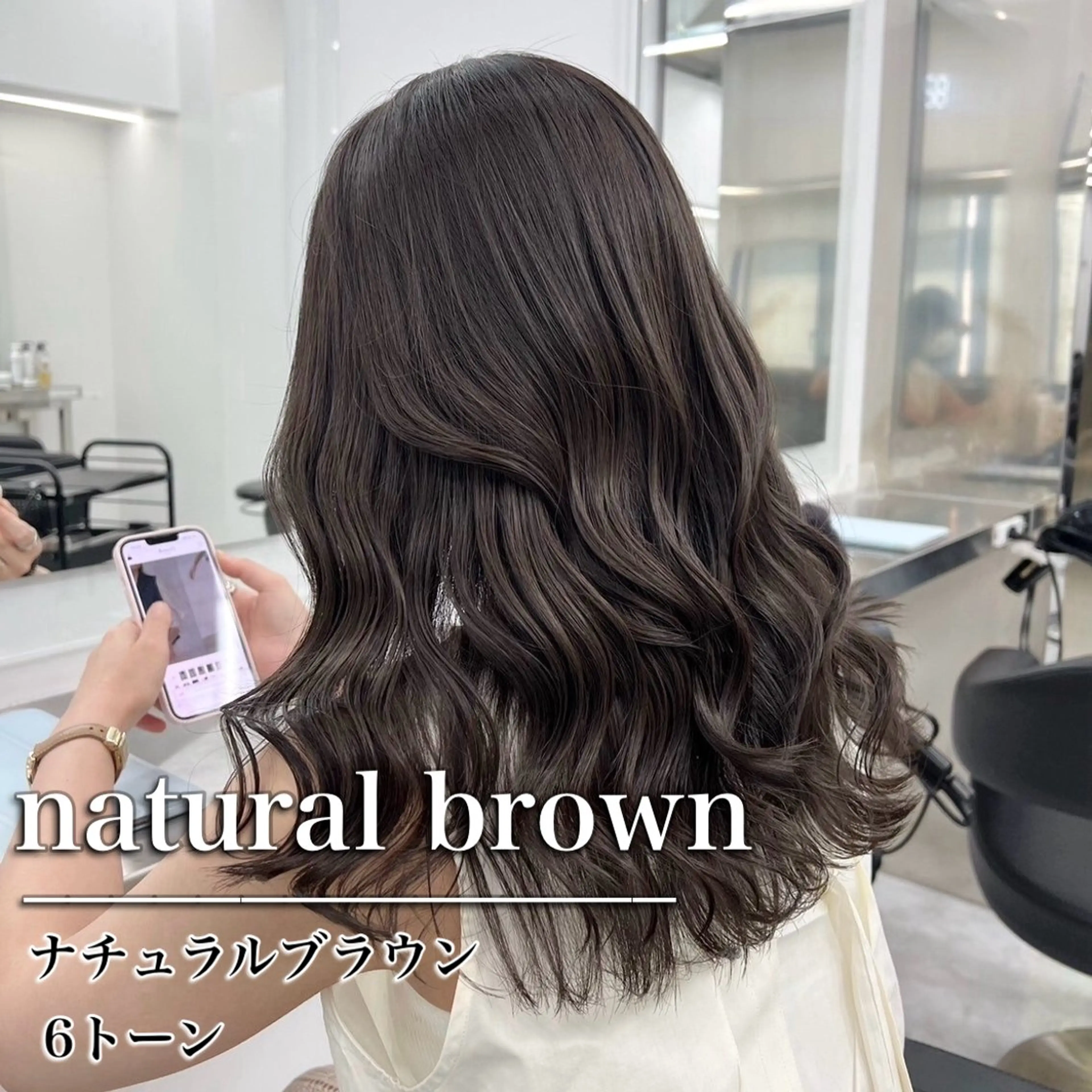 ロング カラー ヘアカラー トリートメント ヘッドスパ ヘアセット YUKA💜淡色 ラベンダー/ベージュのヘアスタイル