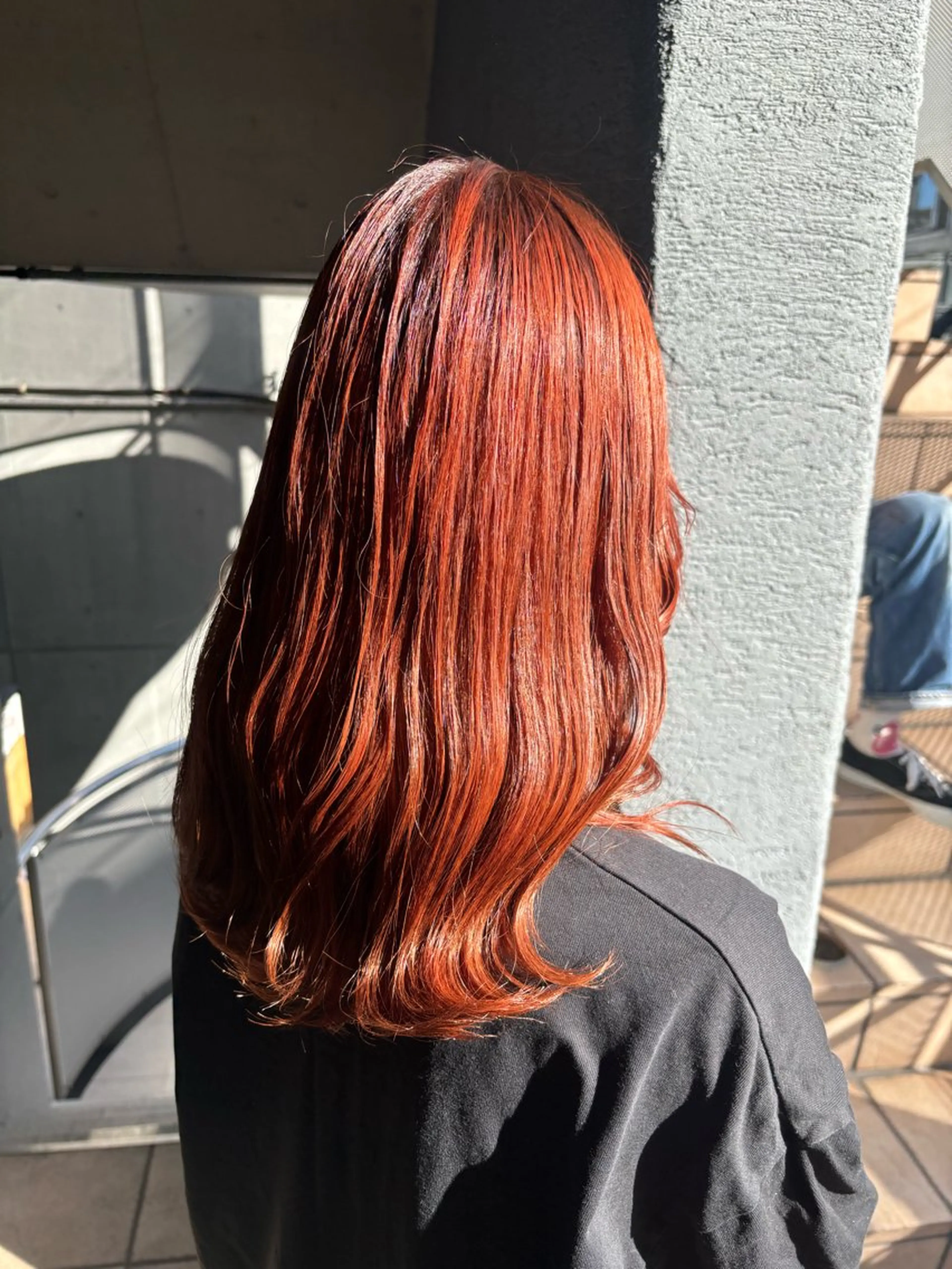 セミロング カラー ブリーチ✨ハイライト 透明感カラー/アヤノのヘアスタイル