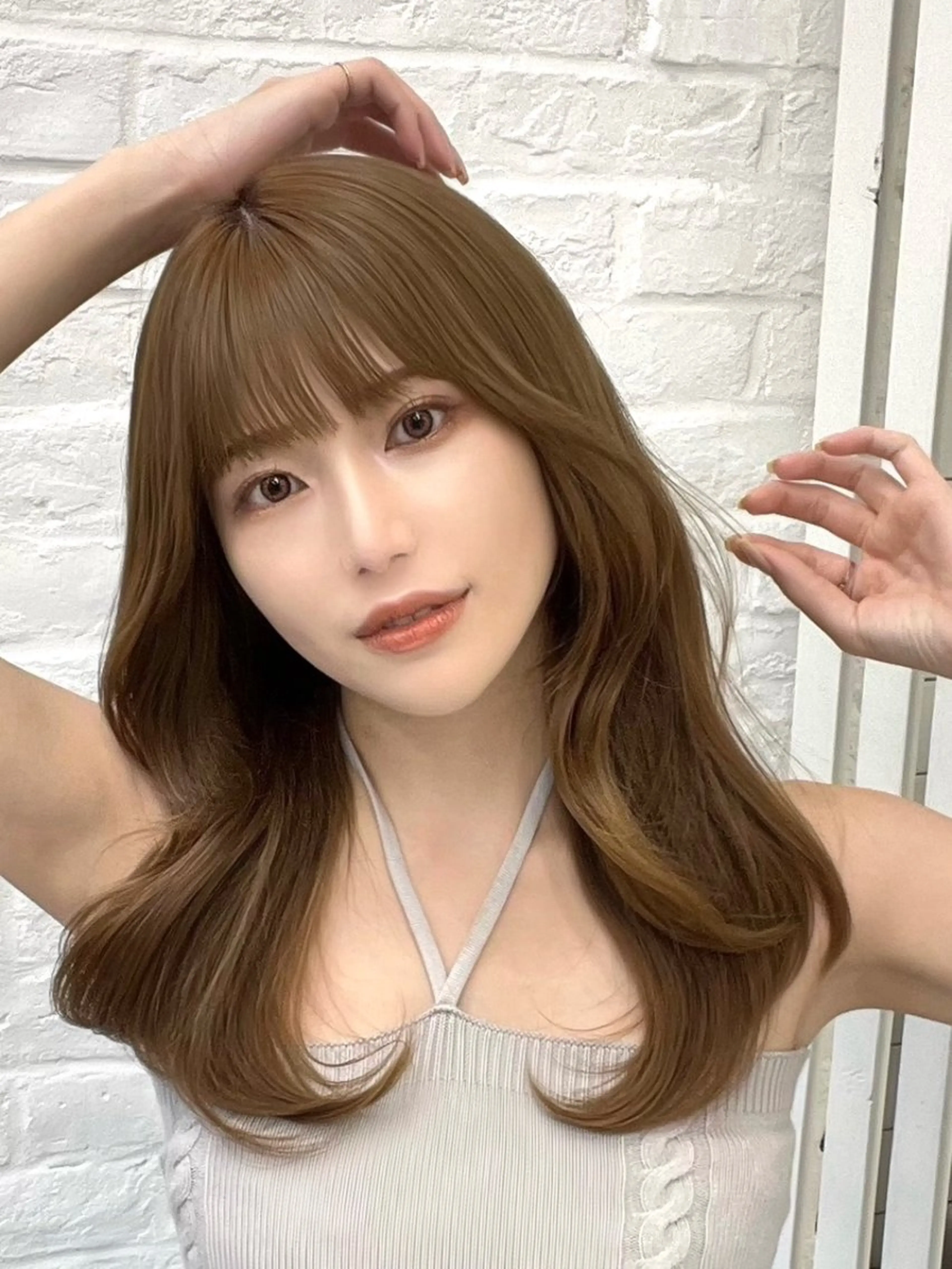 セミロング カラー パーマ ヘアアレンジ メンズ メンズ韓国風 韓国風ヘア レイヤーカット 韓国ヘア×顔まわり 🇰🇷和知拓郎のヘアスタイル