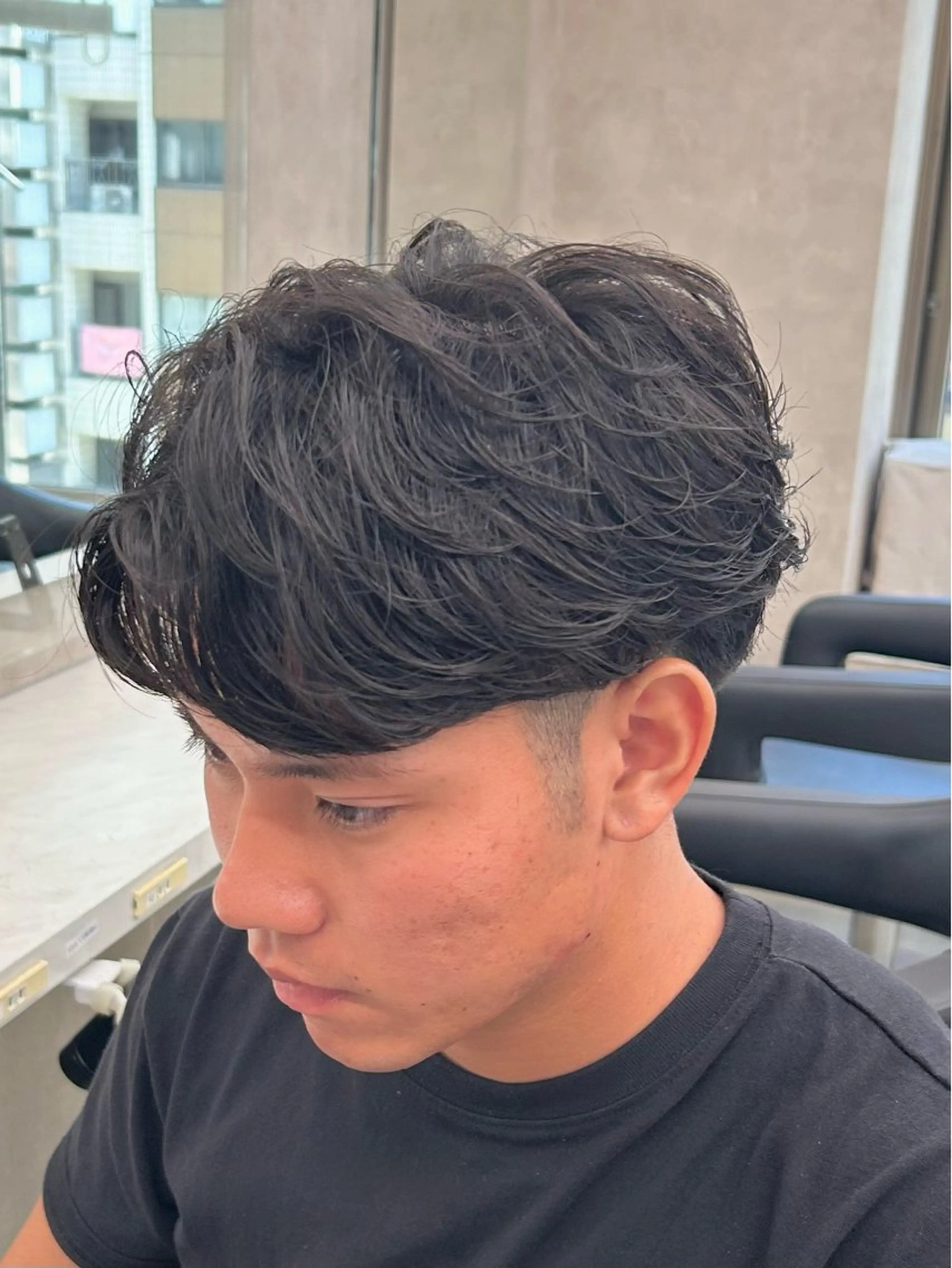 パーマ メンズ カット パーマ 🔷メンズセンターパ ートTAKUMI🔷のヘアスタイル
