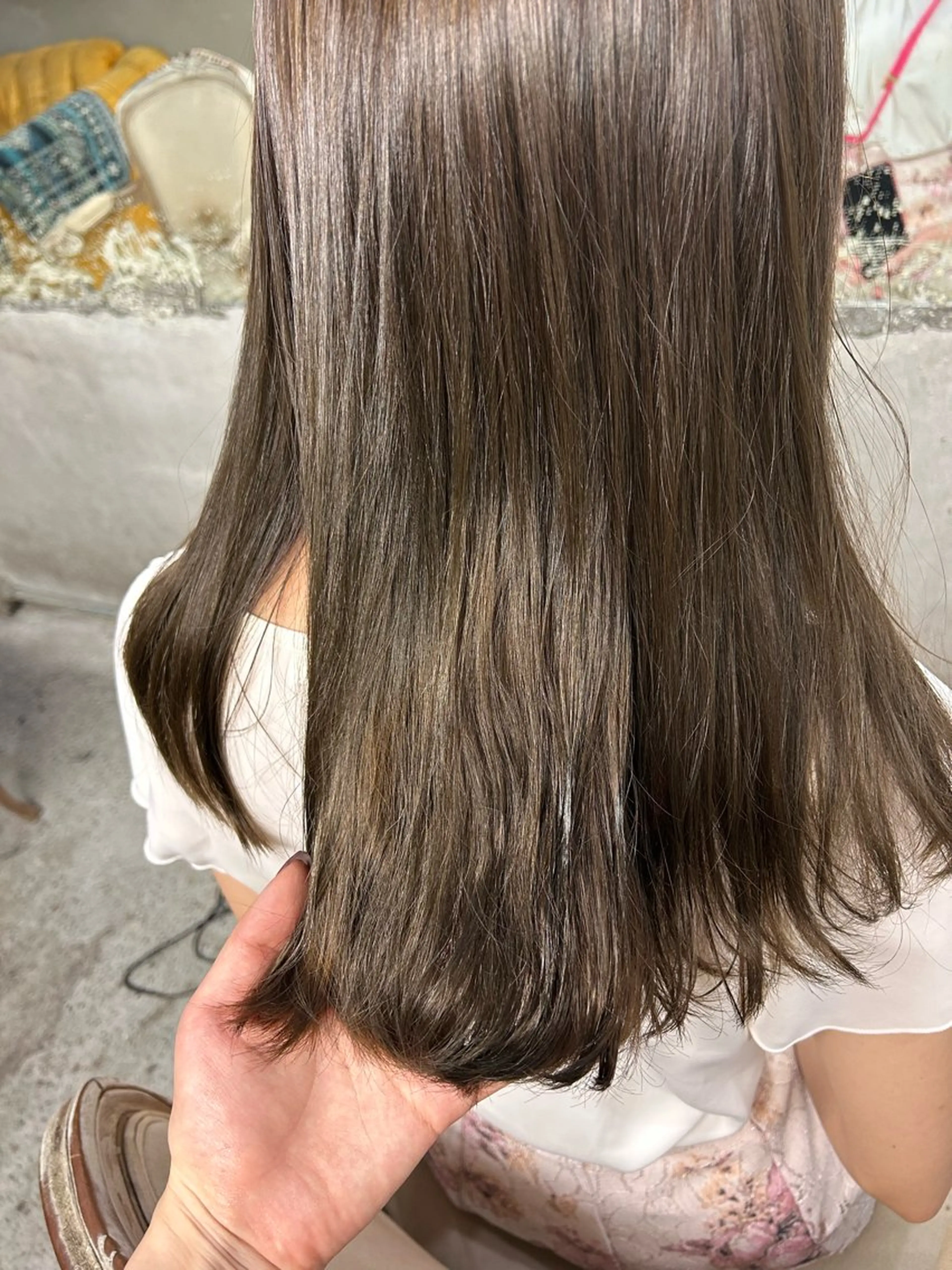 ミディアム カラー パーマ お任せヘア☘️☘️ 及川渚のヘアスタイル