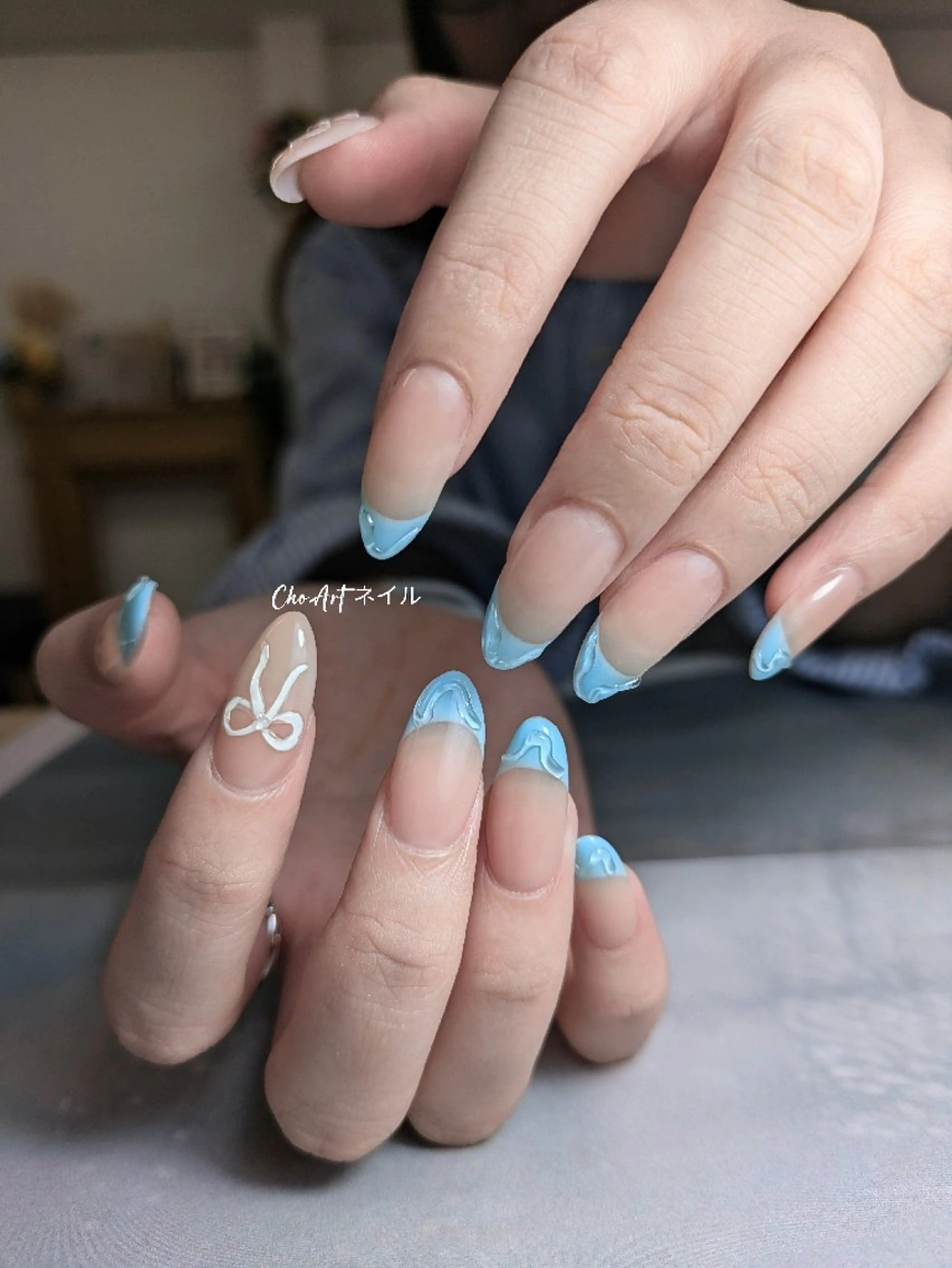 ネイル アートネイル フレンチネイル ジェルネイル 持ち込み ニュアンスネイル Cho Artネイル所属・Cho Art ネイルのネイルデザイン