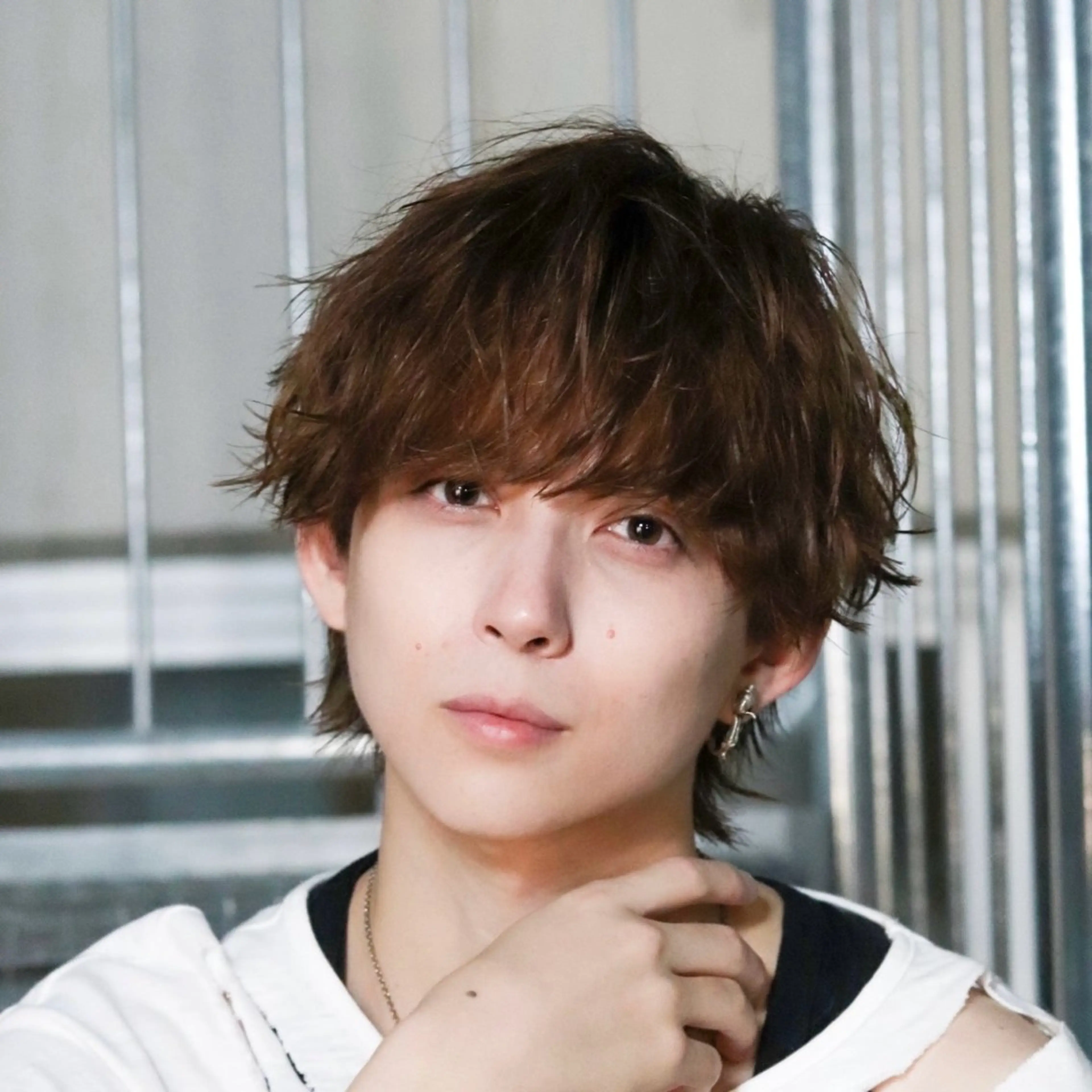 ミディアム カラー パーマ メンズ カット ヘアカラー トリートメント シースルーマッシュ/ メンズ/KYOHEIのヘアスタイル