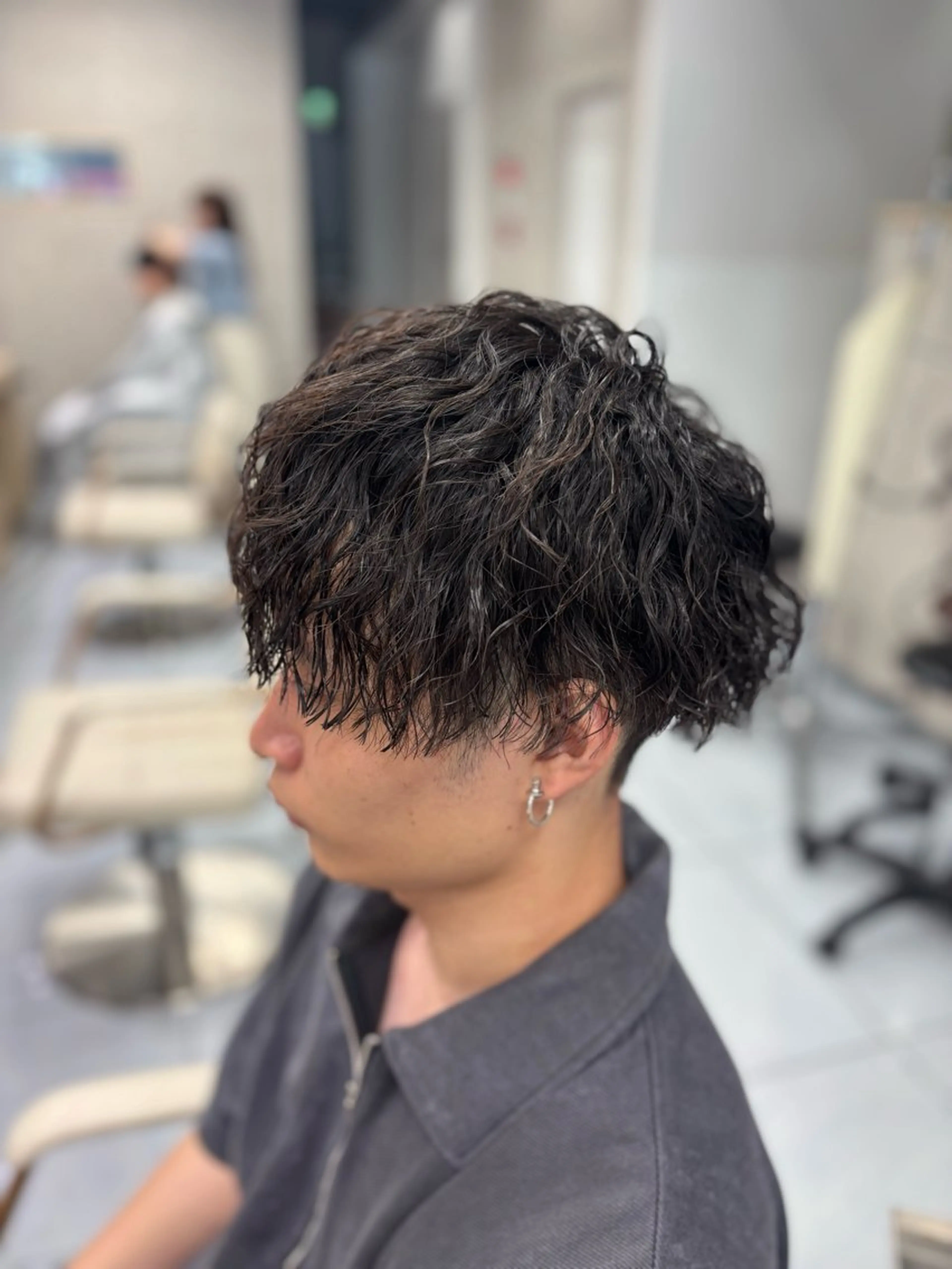 ショート パーマ メンズ カット パーマ メンズ特化韓国風 パーマスタイル/りんのヘアスタイル