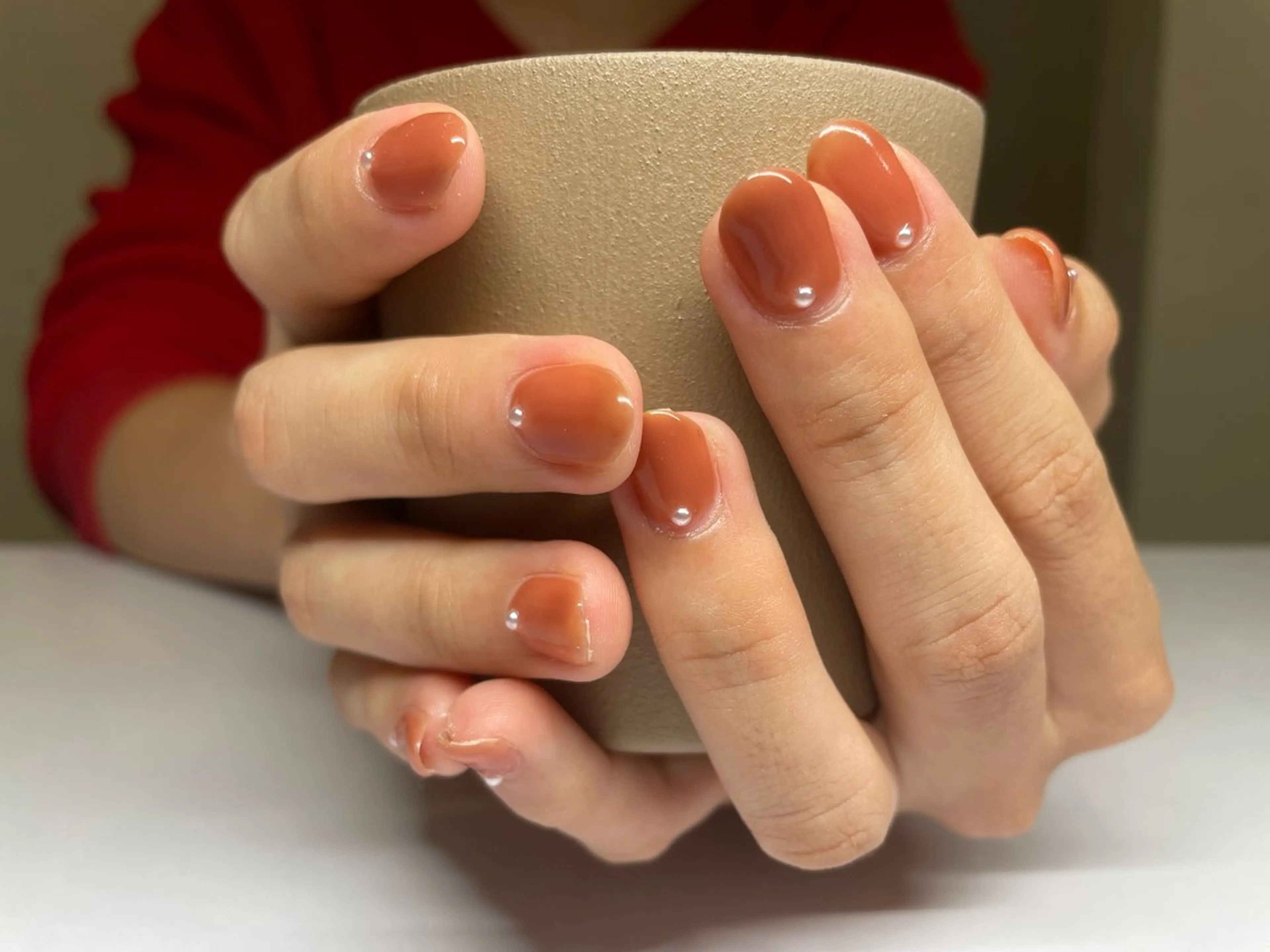 ネイル ワンカラーネイル ハンドネイル nail salon Camelliaのネイルデザイン