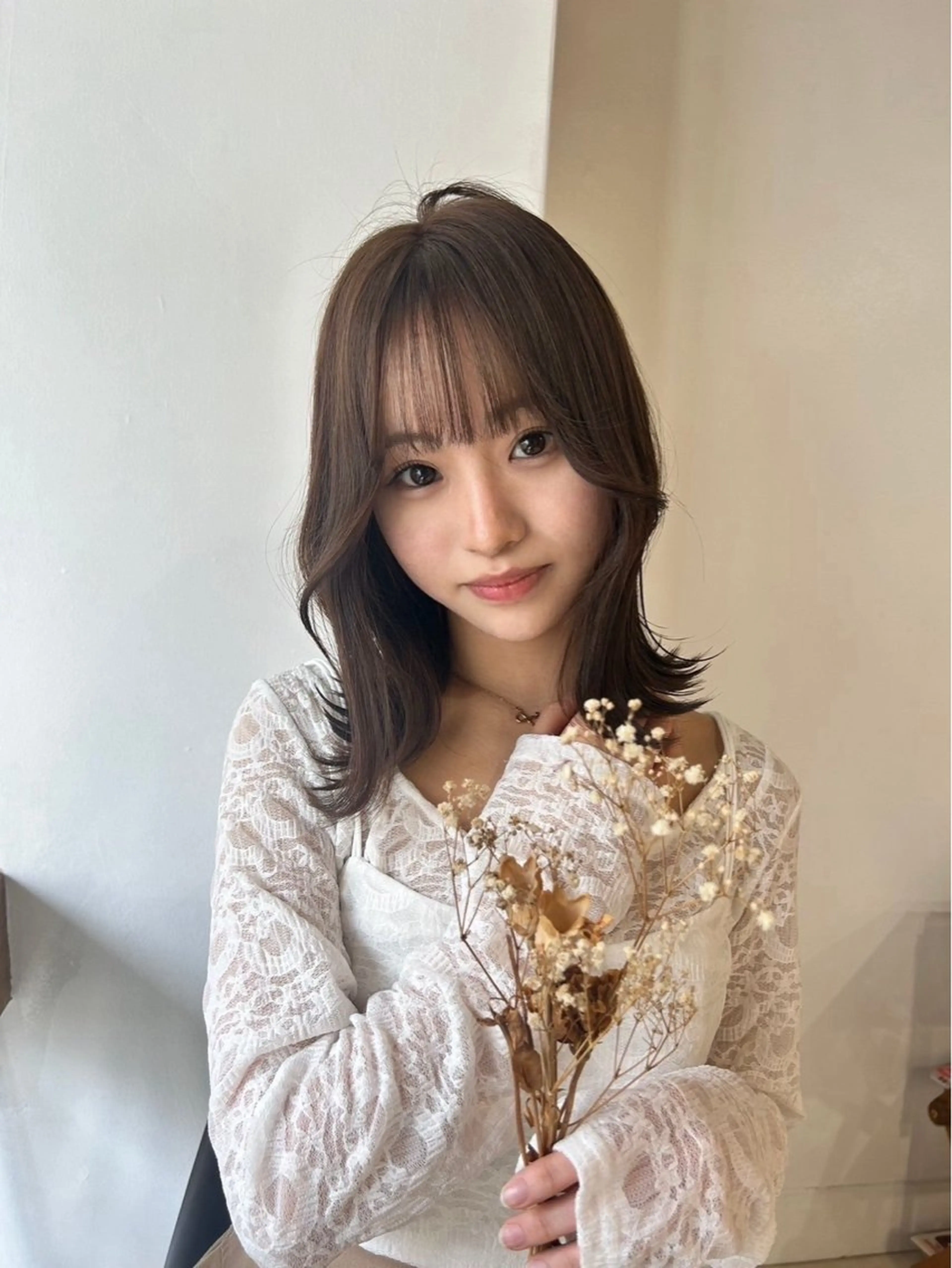 ミディアム amoretto miyuのヘアスタイル