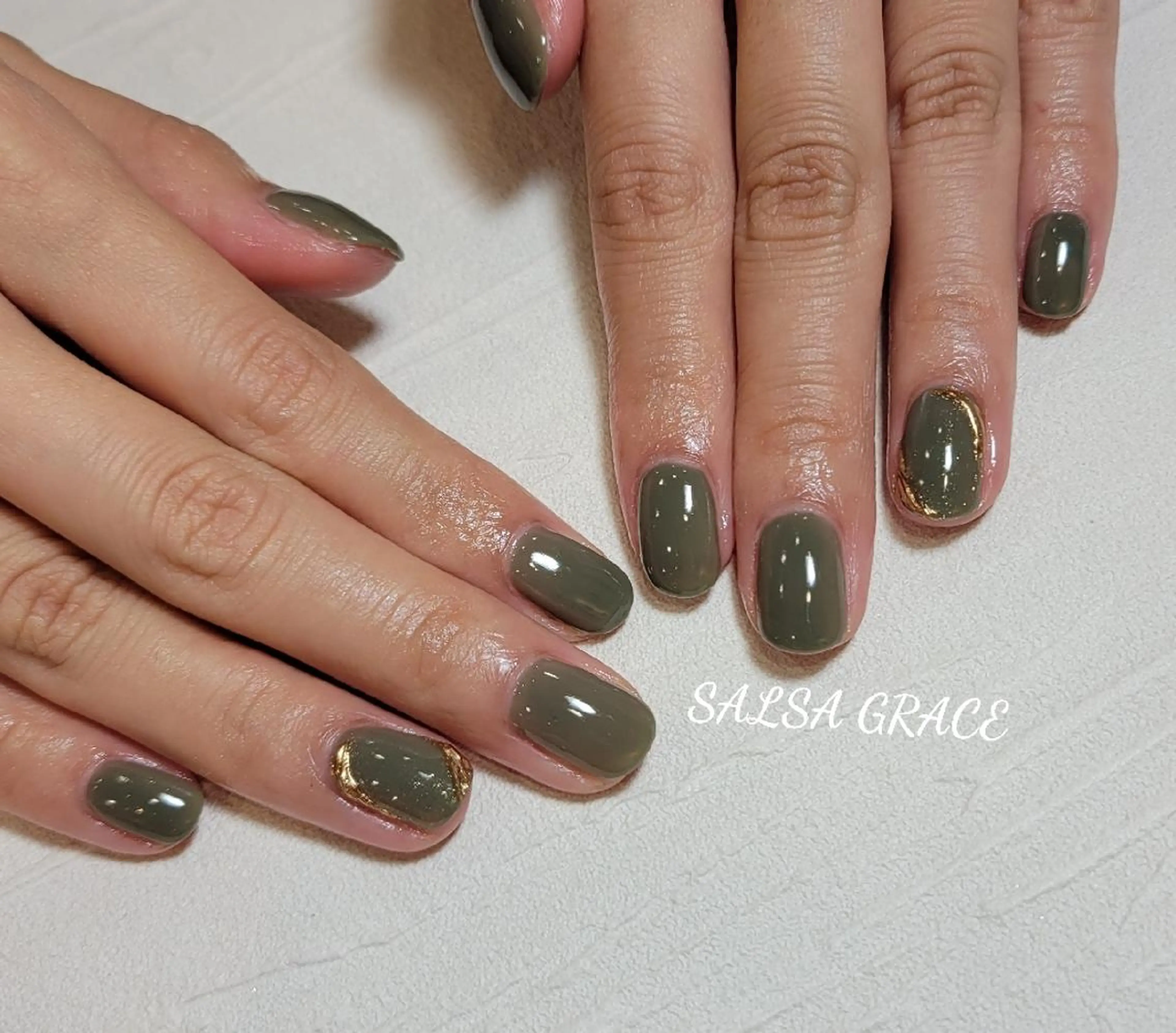 ネイル ミラーネイル シンプルネイル ハンドネイル 武藤 公美のネイルデザイン