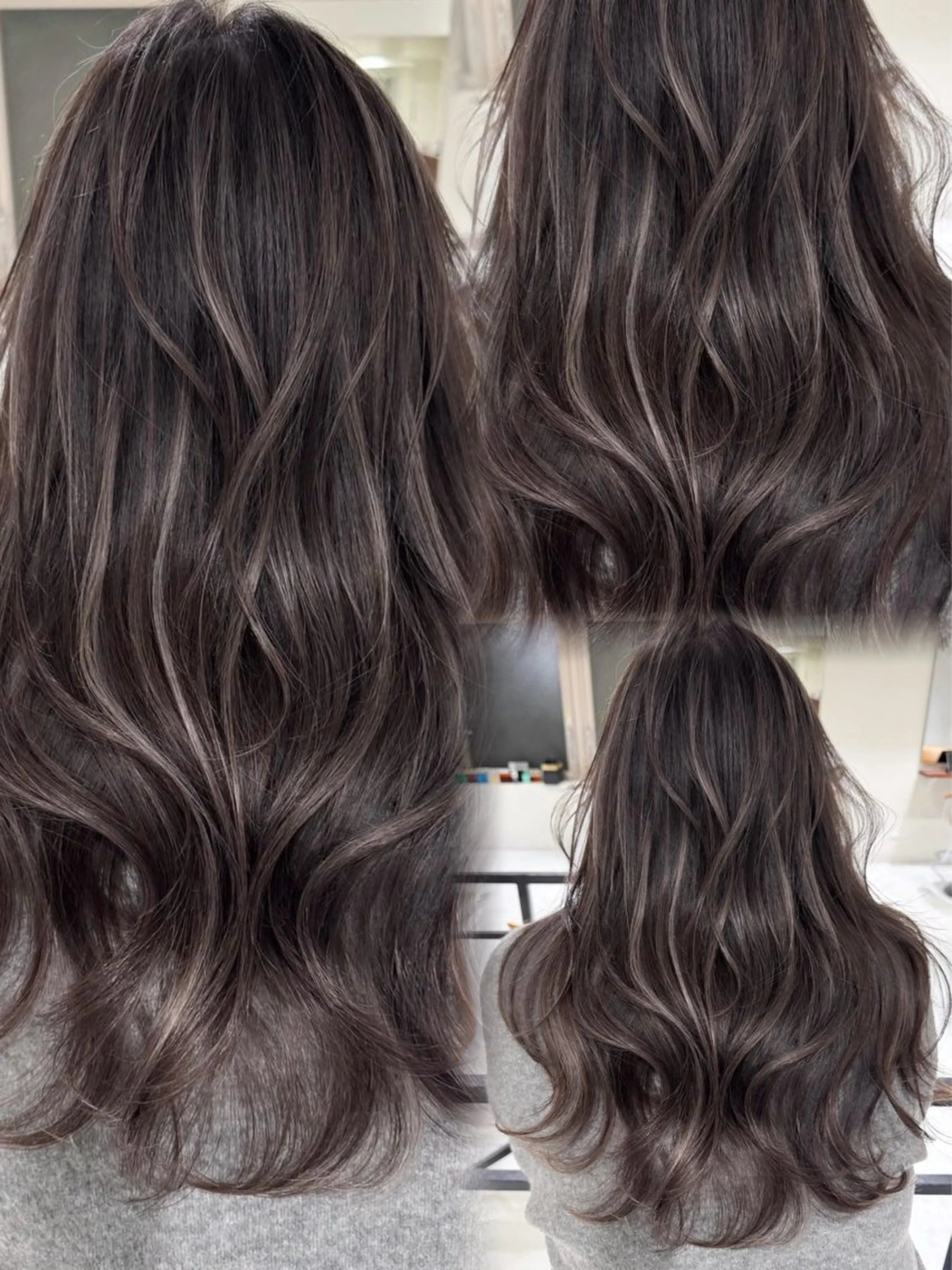 セミロング カラー ヘアアレンジ カット ヘアカラー ✨レイヤーカット/透 名感カラー特化✨のヘアスタイル
