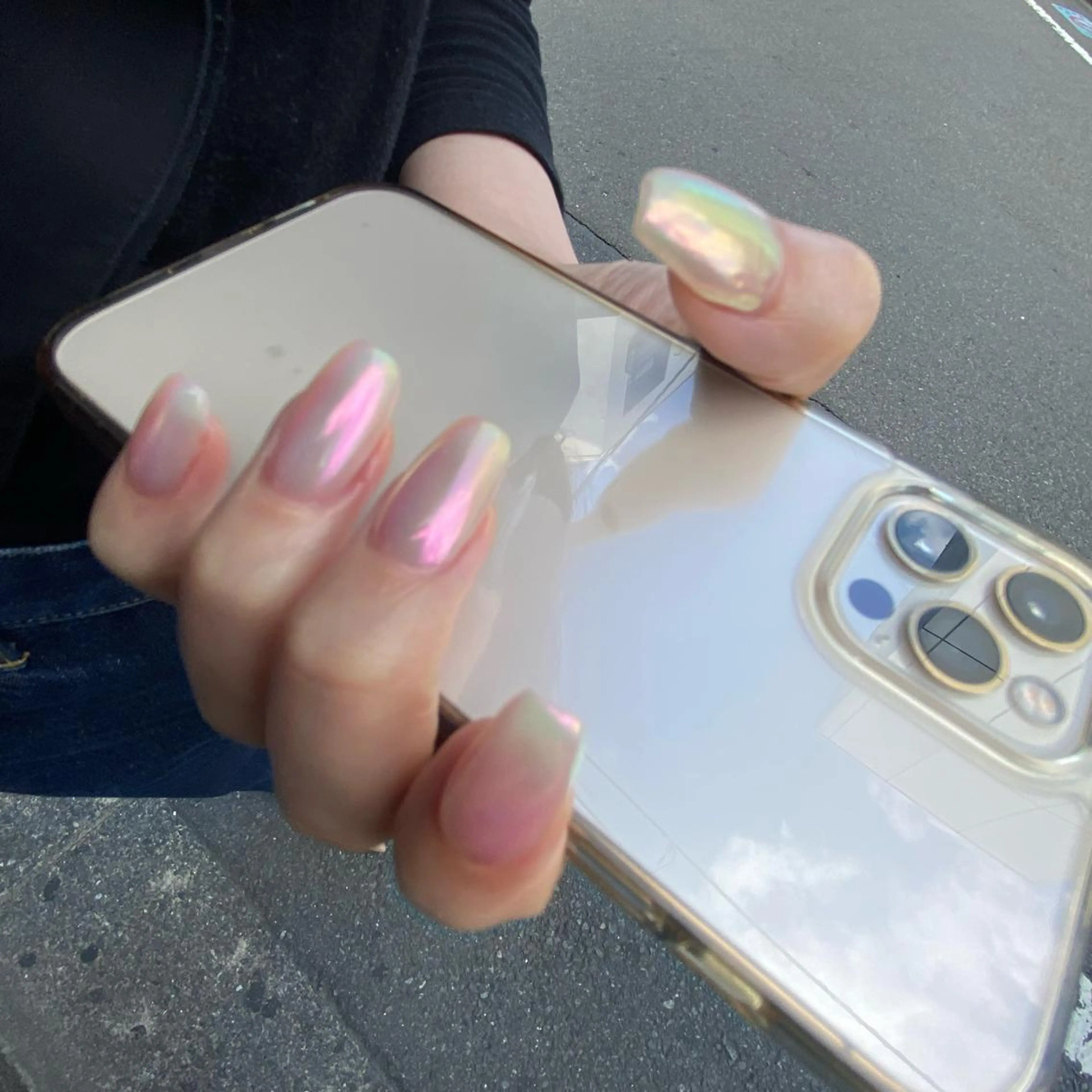 hand オーロラワンカラー　オフ込みの写真