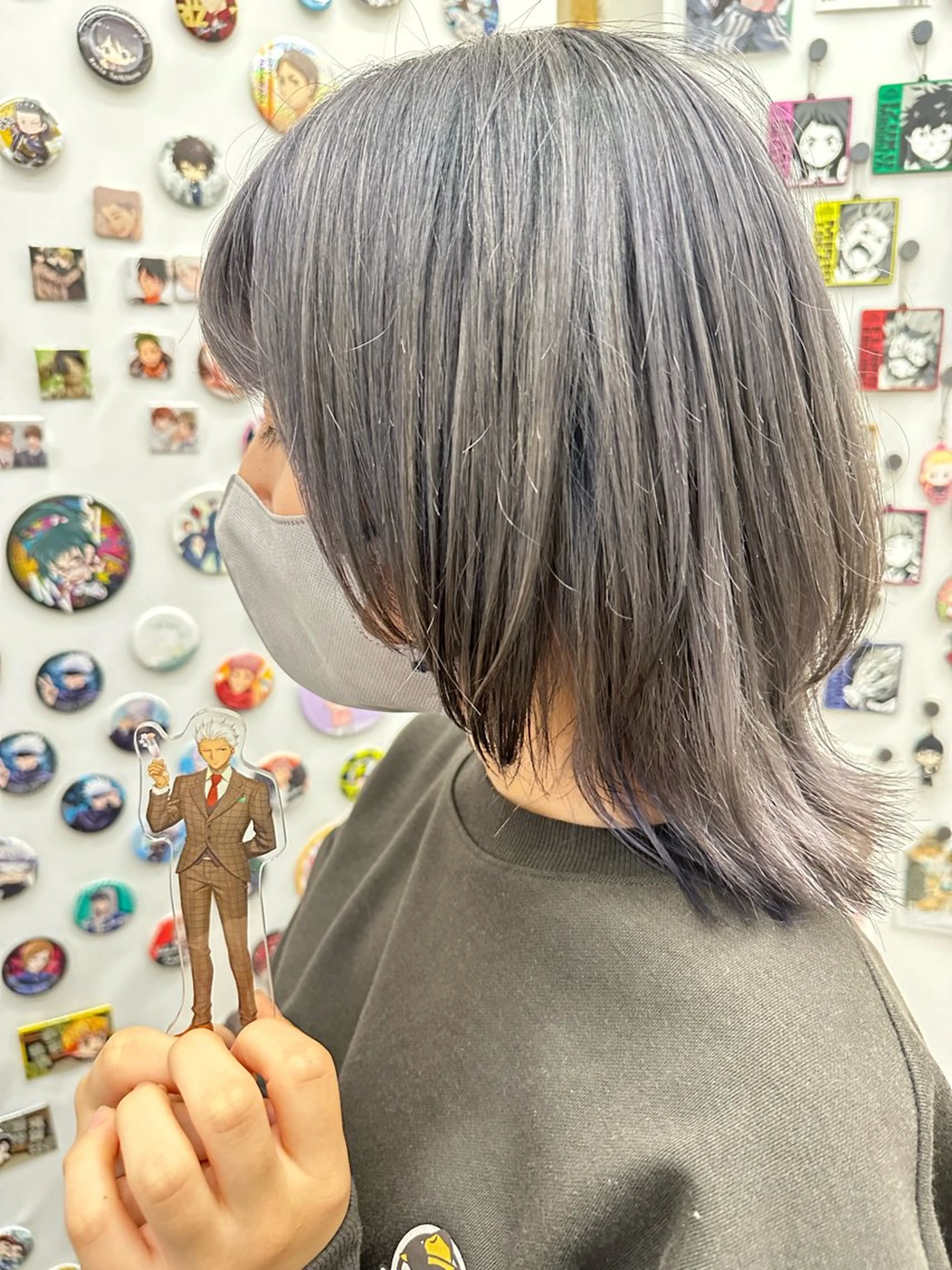 ショート カラー シルバー ホワイトシルバー ウルフカット ヘアカラー トリートメント あらげ 🌈推しカラー🌈ᵕのヘアスタイル