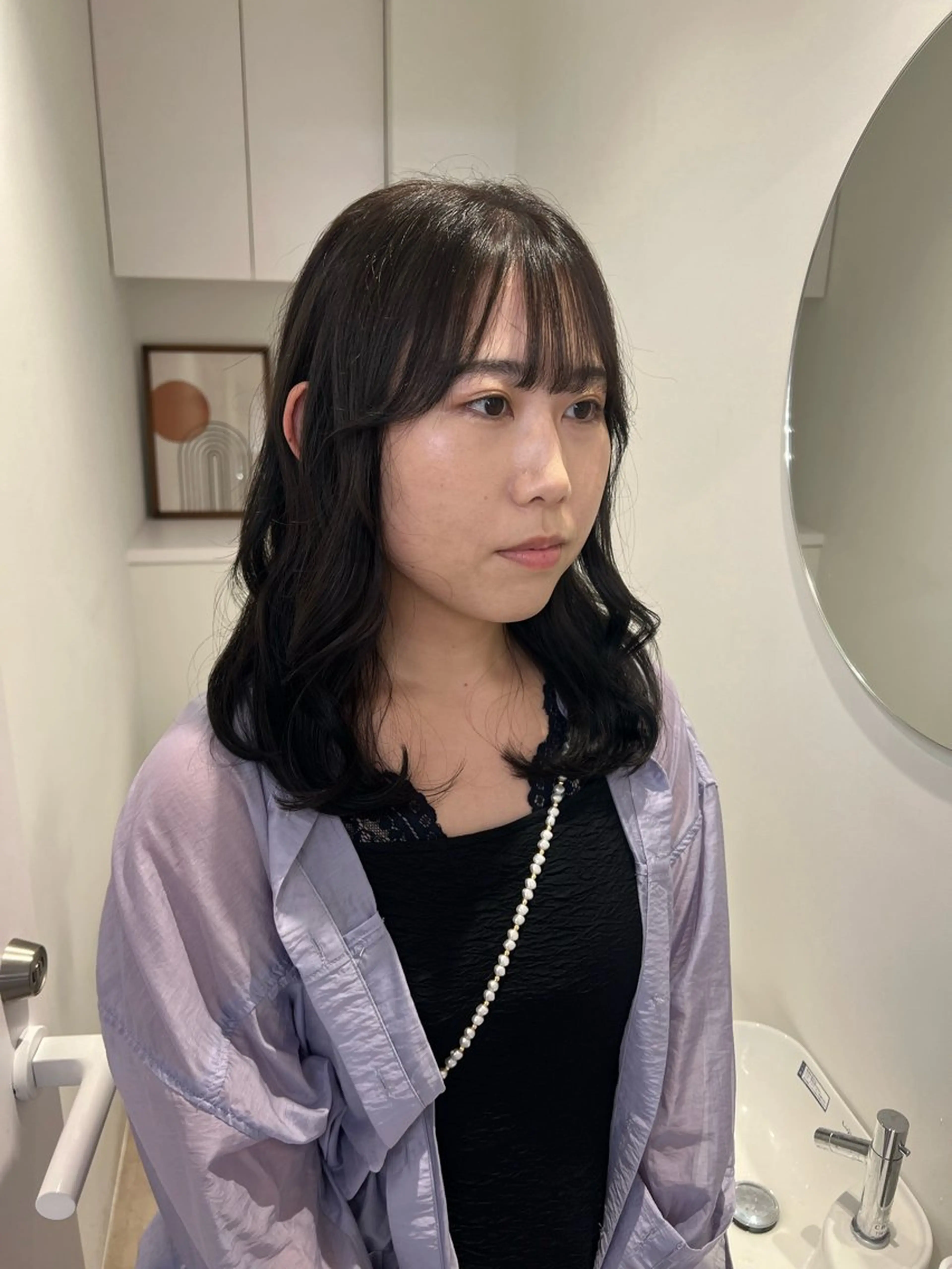 ミディアム ヘアカラー アレンジ/ブラウン カラー HARU🕯のヘアスタイル