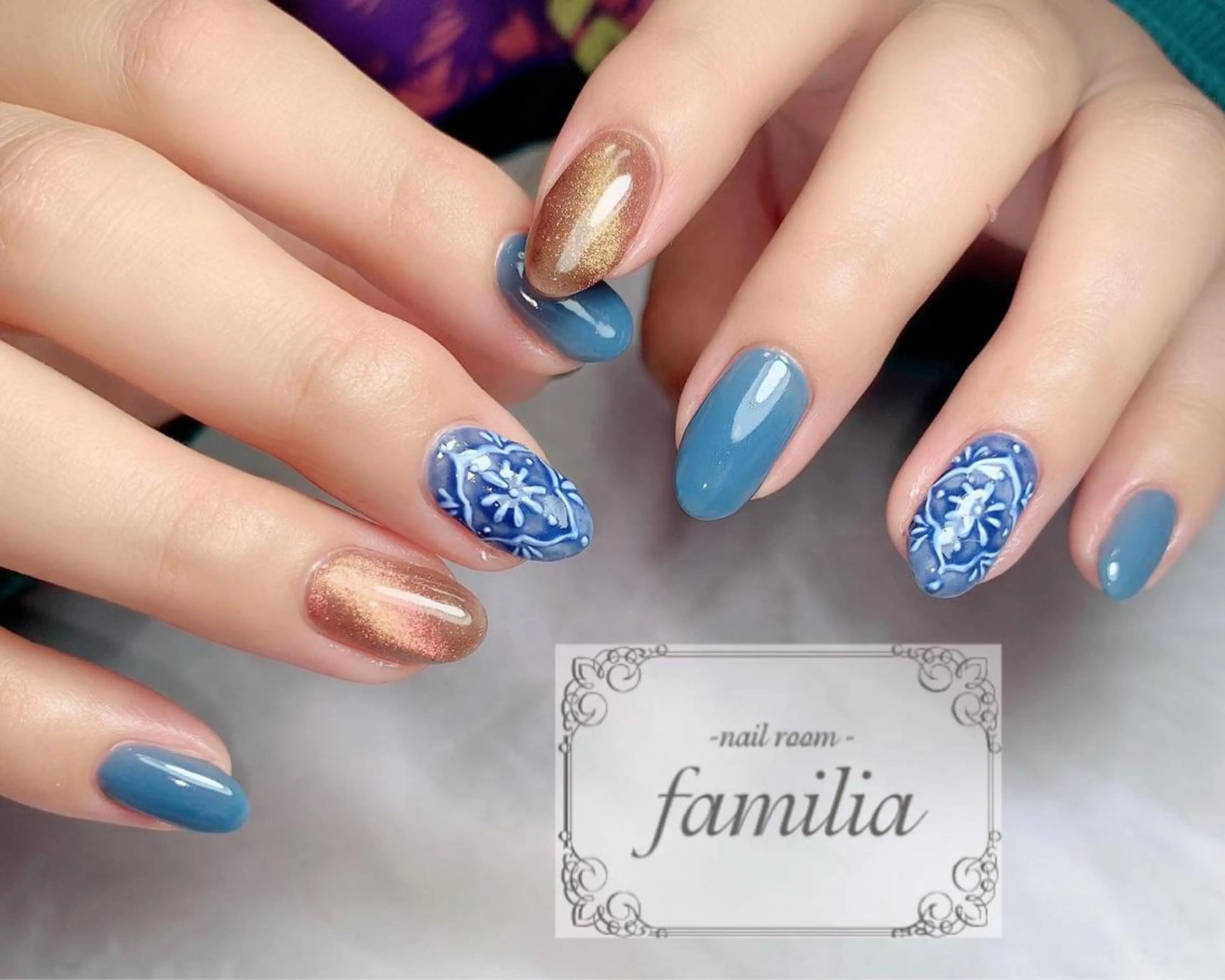 ネイル マグネットネイル -nailroom- familiaのネイルデザイン