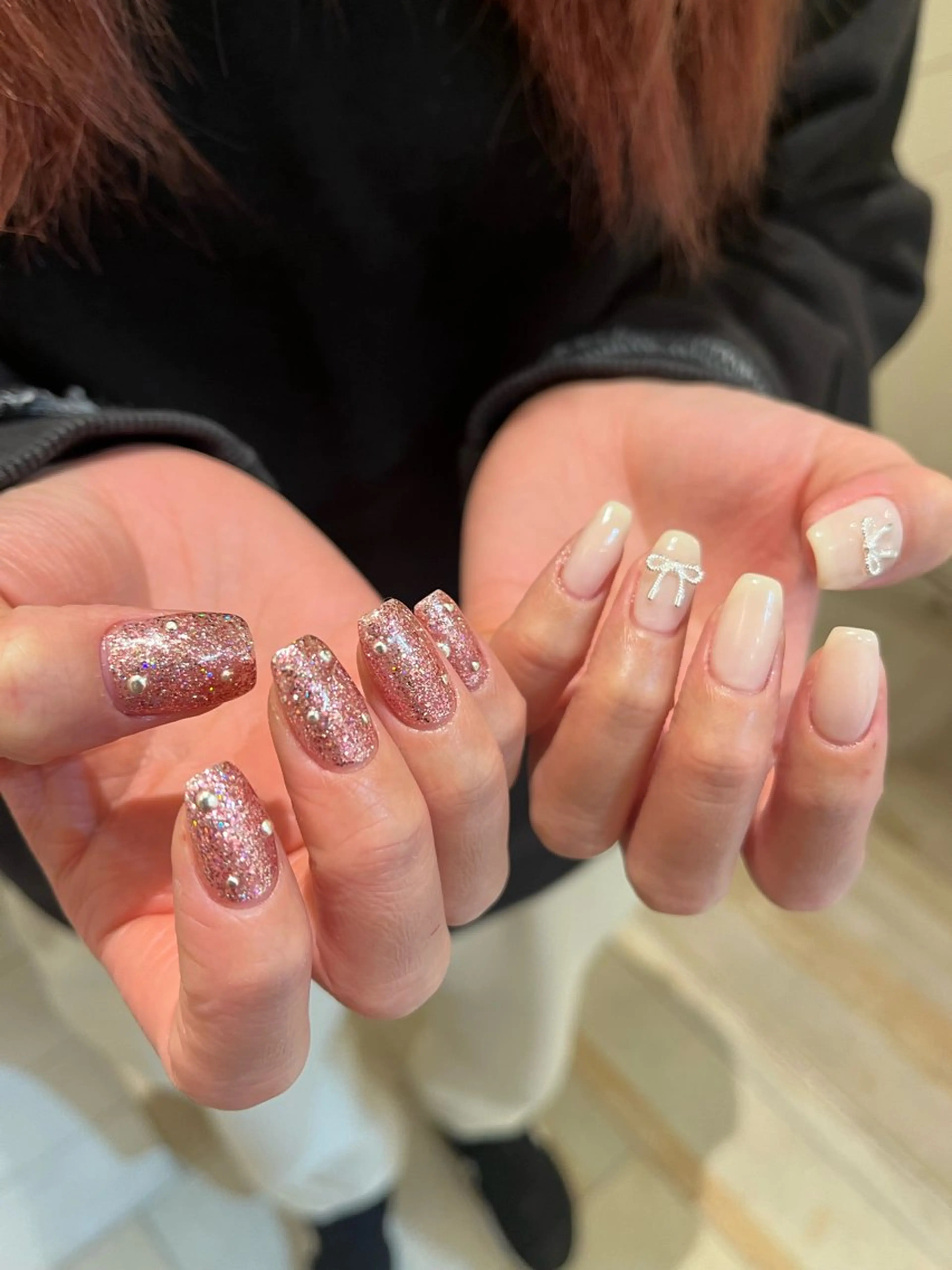 ネイル ガーリー ハンドネイル Momone /渋谷/パラジェルのネイルデザイン