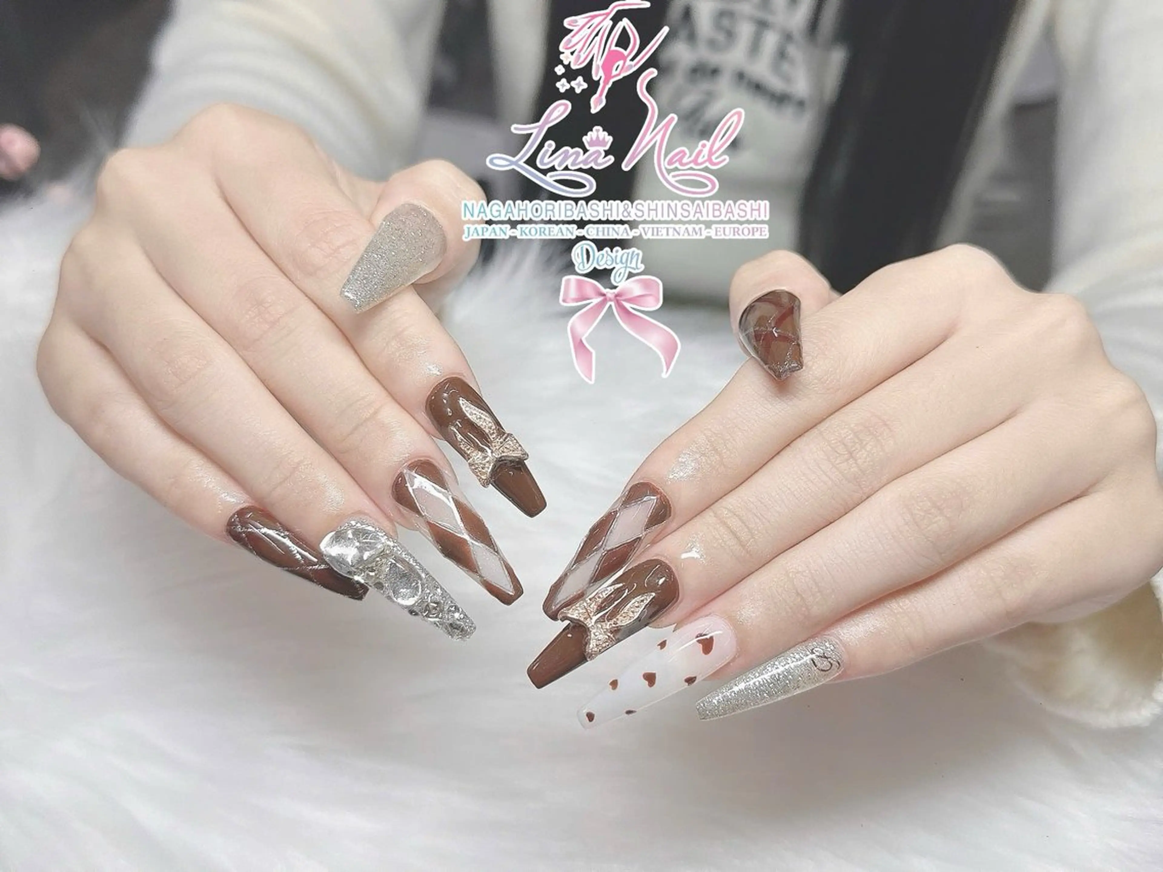 ネイル 冬ネイル クリスマス リナネイル 長堀橋店／東心斎橋店のネイルデザイン