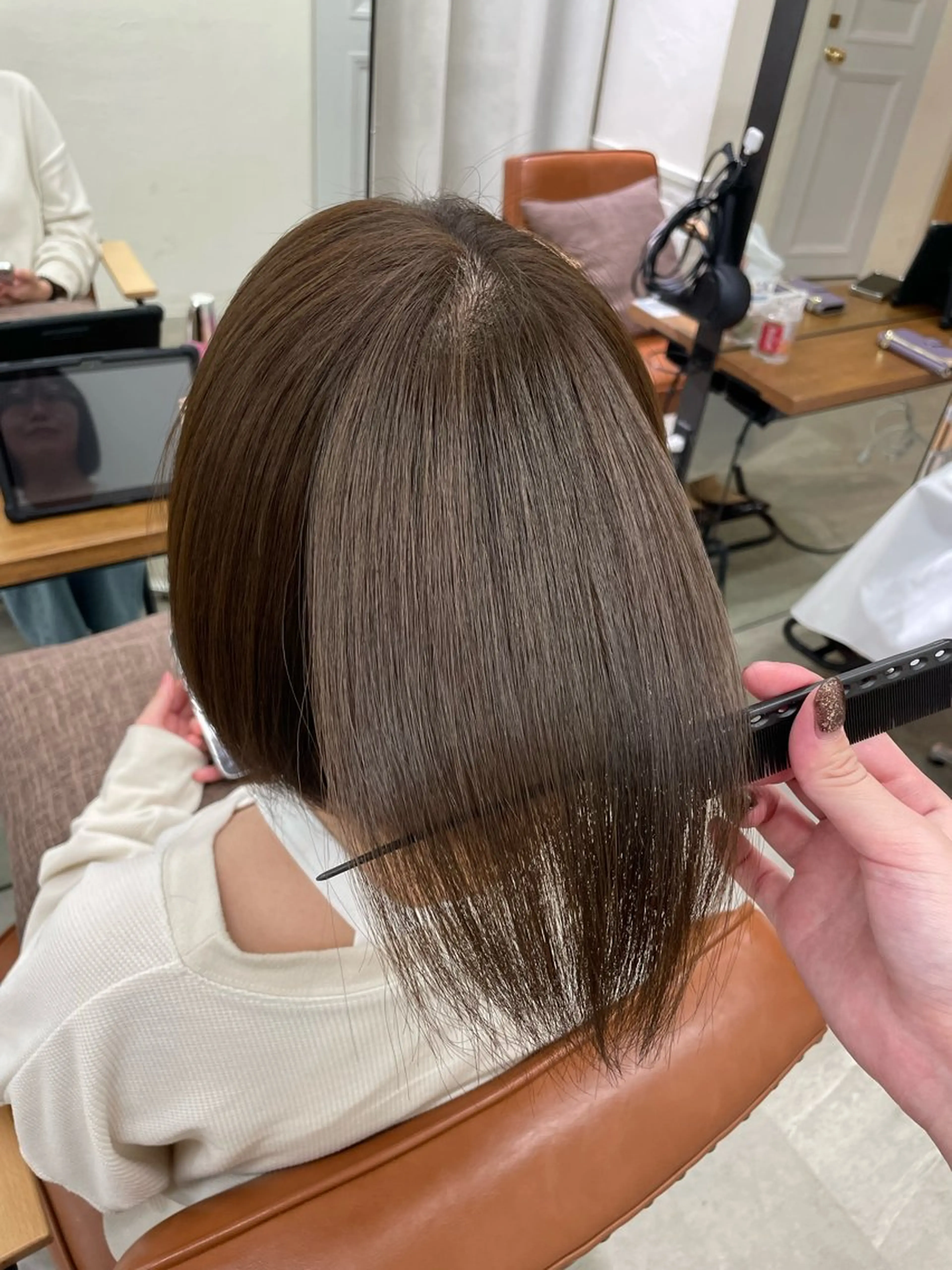 ショート 髪質改善🤍艶カラー ゆいのヘアスタイル
