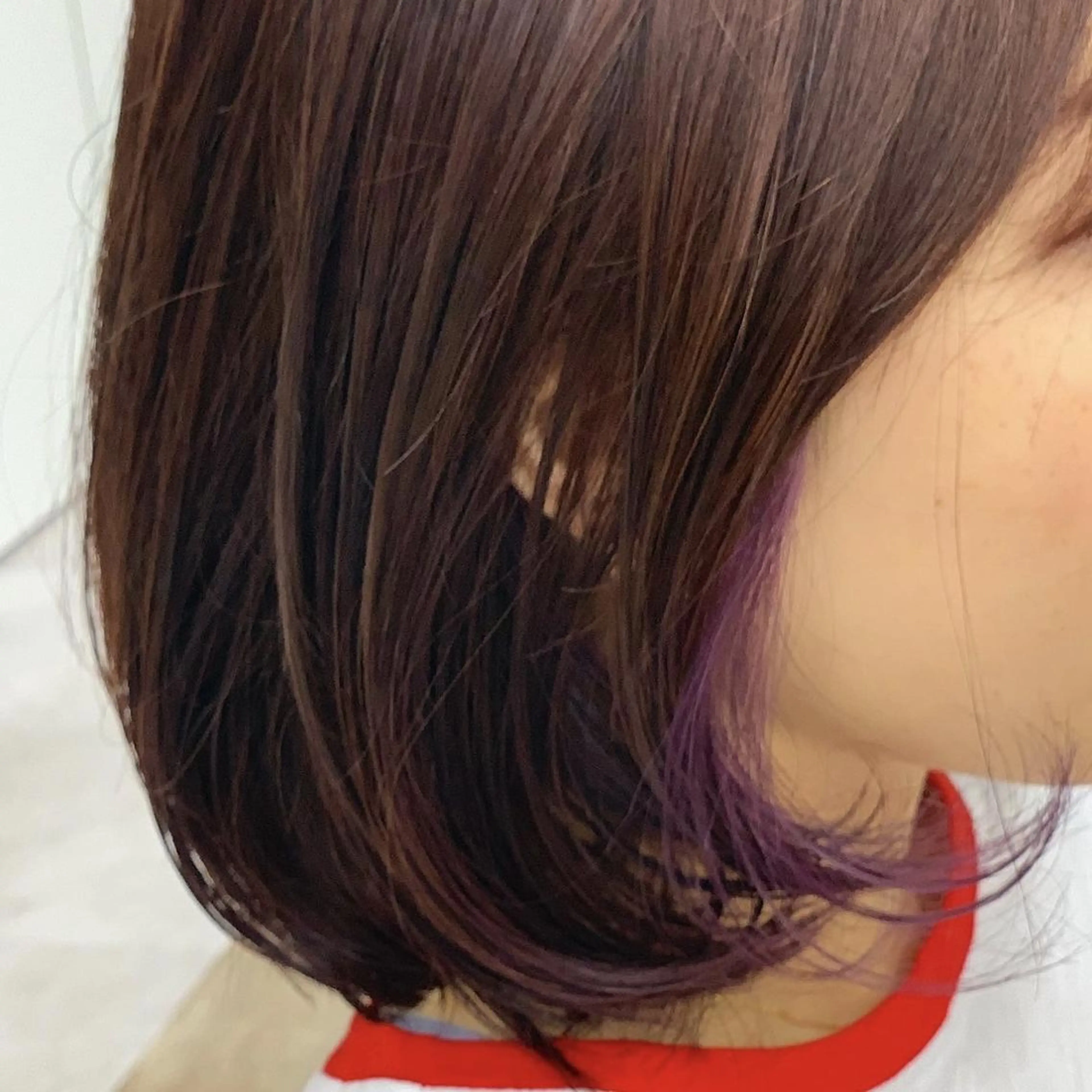 カラー ミディアム ミディアムパーマ アッシュ アッシュブラウン ベージュカラー 黒髪 newi hauoli札幌駅前のヘアスタイル