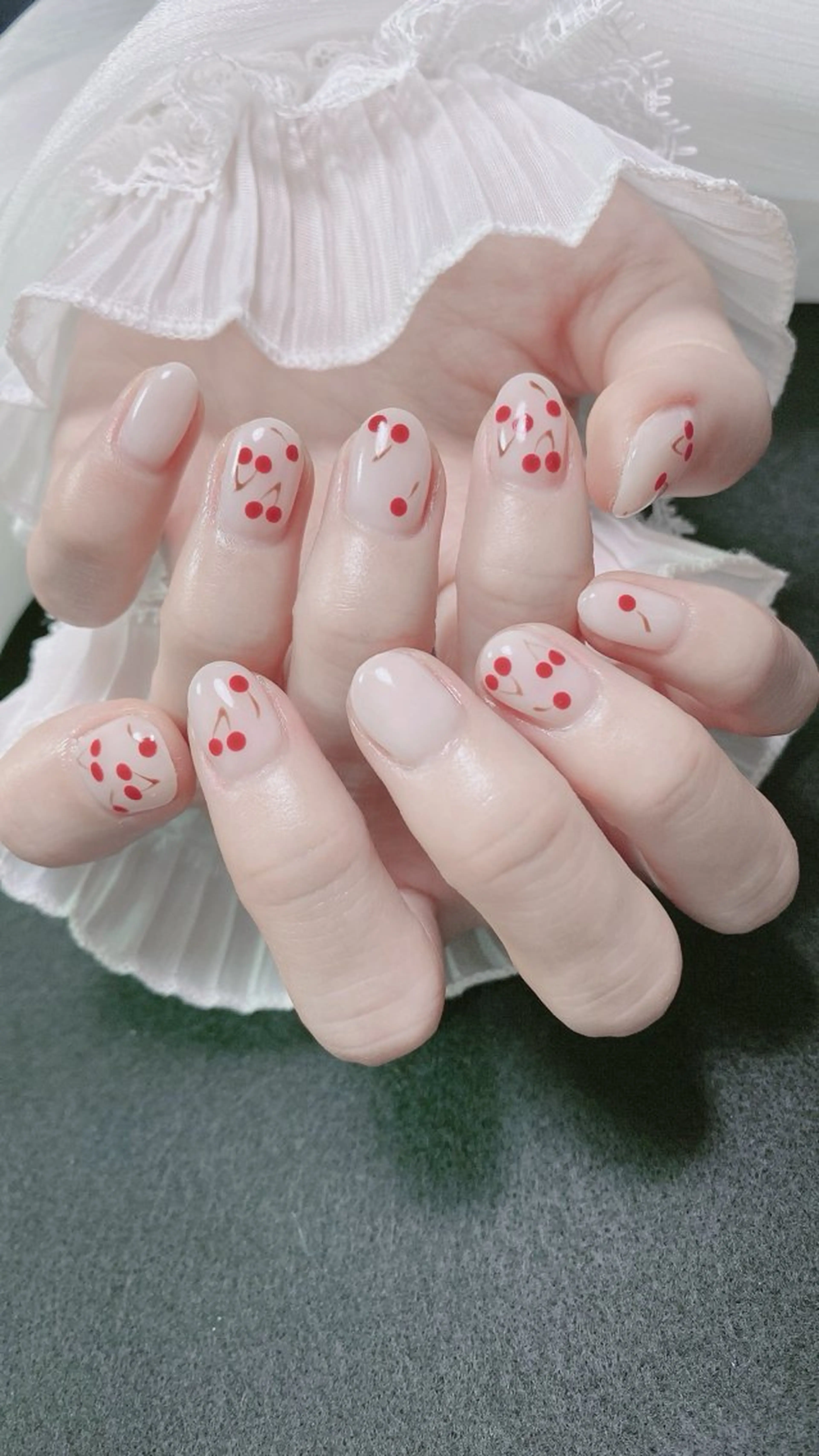 ネイル ハンドネイル オーシャン スカルプネイルサロンのネイルデザイン