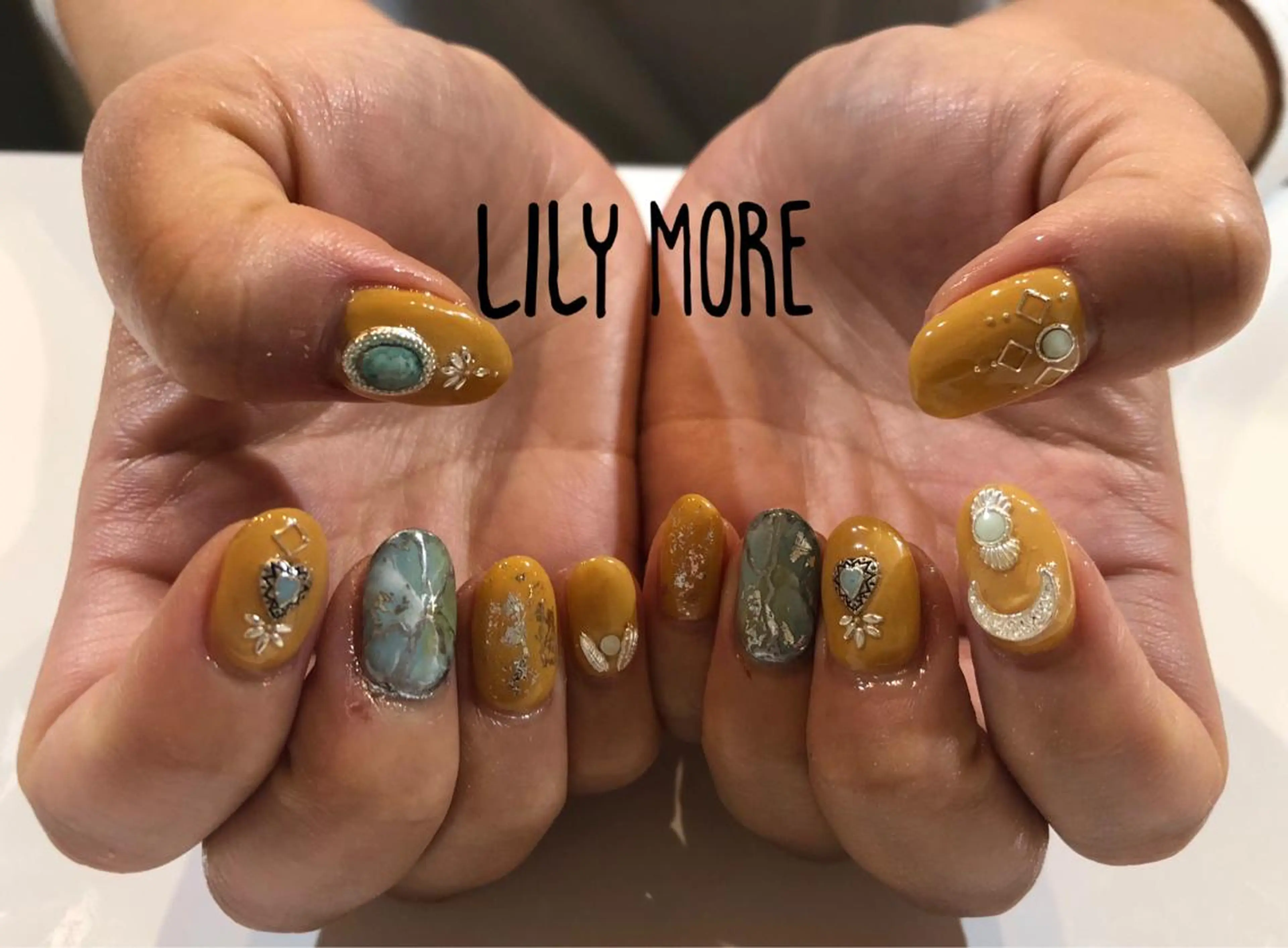 ネイル 大理石ネイル(マーブル) Lily closetのネイルデザイン