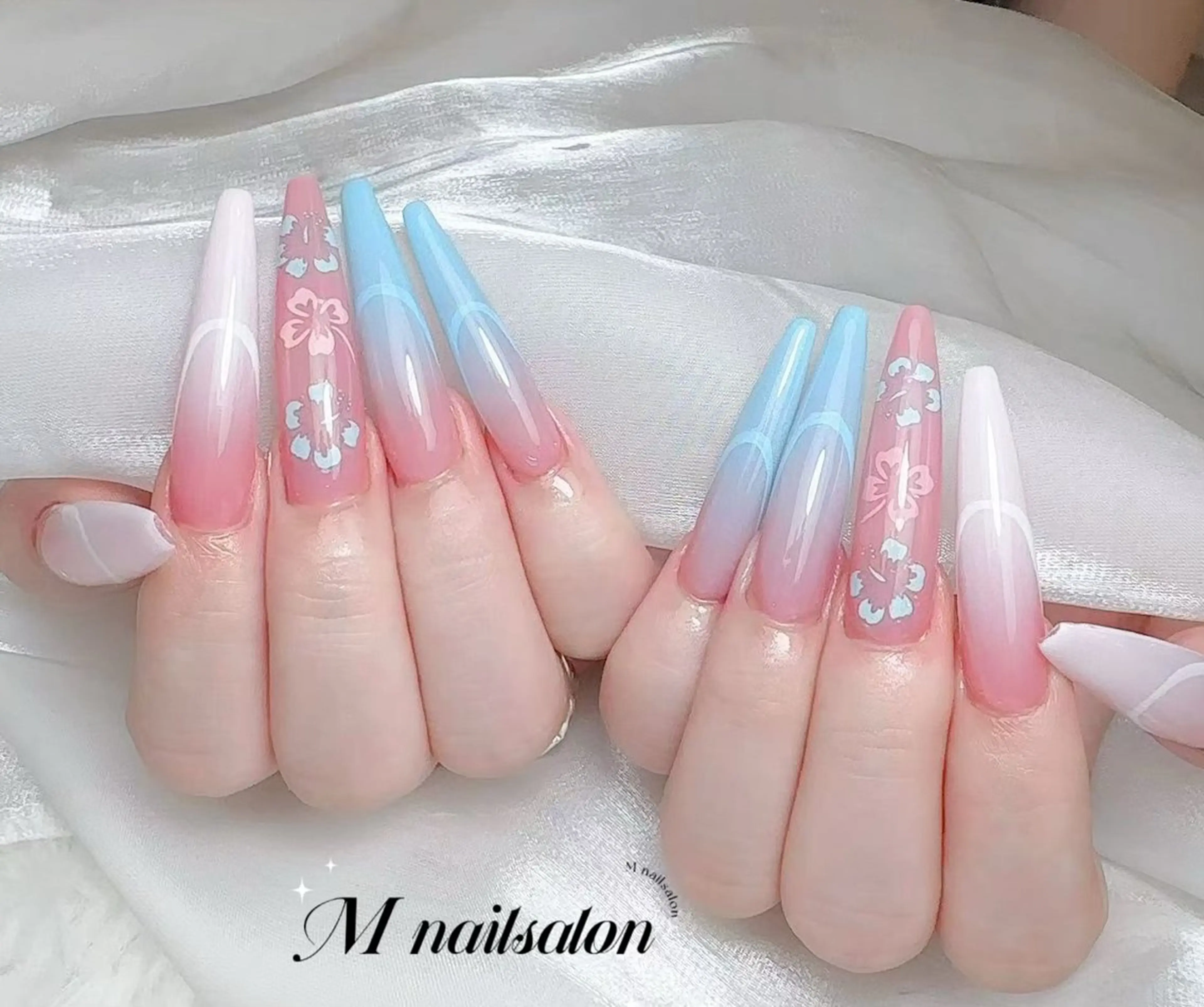 ネイル ハンドネイル M🌷nail 長さだし専門店のネイルデザイン