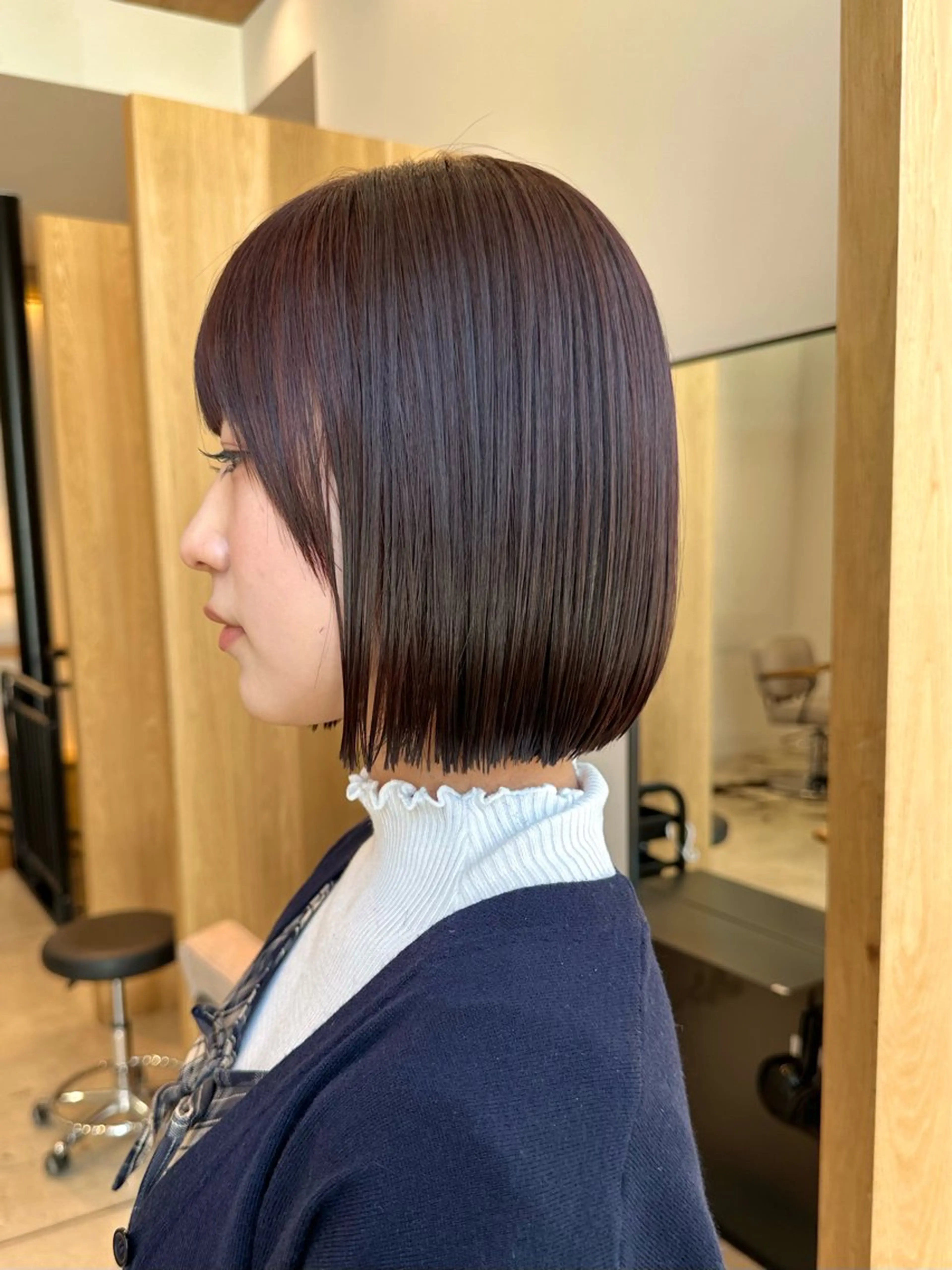 ショート カット ヘアカラー トリートメント GO TODAY原宿Lux所属・ボブ/暖色カラー/ 縮毛矯正/岸本恭明のヘアスタイル