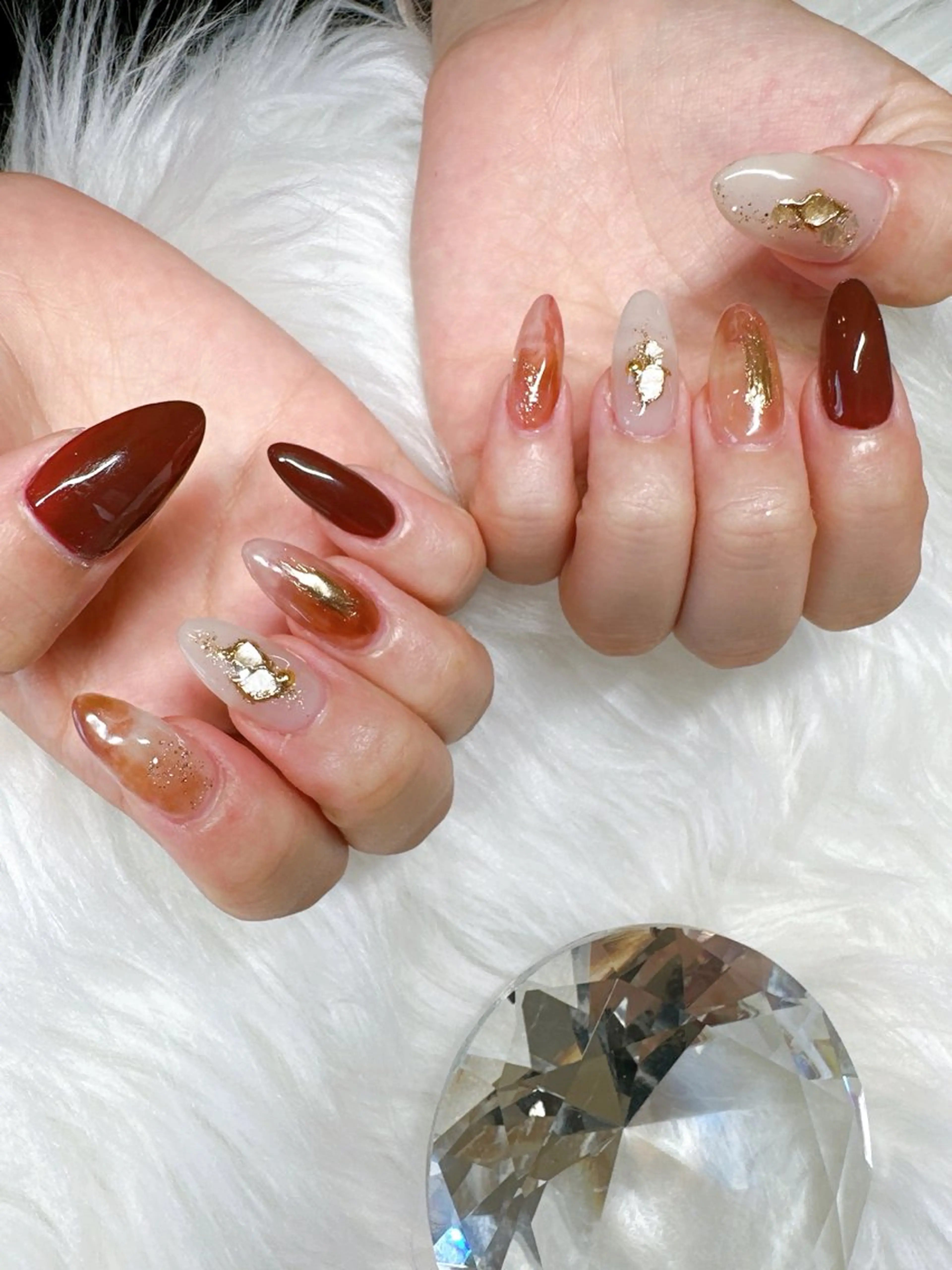 ネイル ニュアンスネイル ハンドネイル I satomiのネイルデザイン