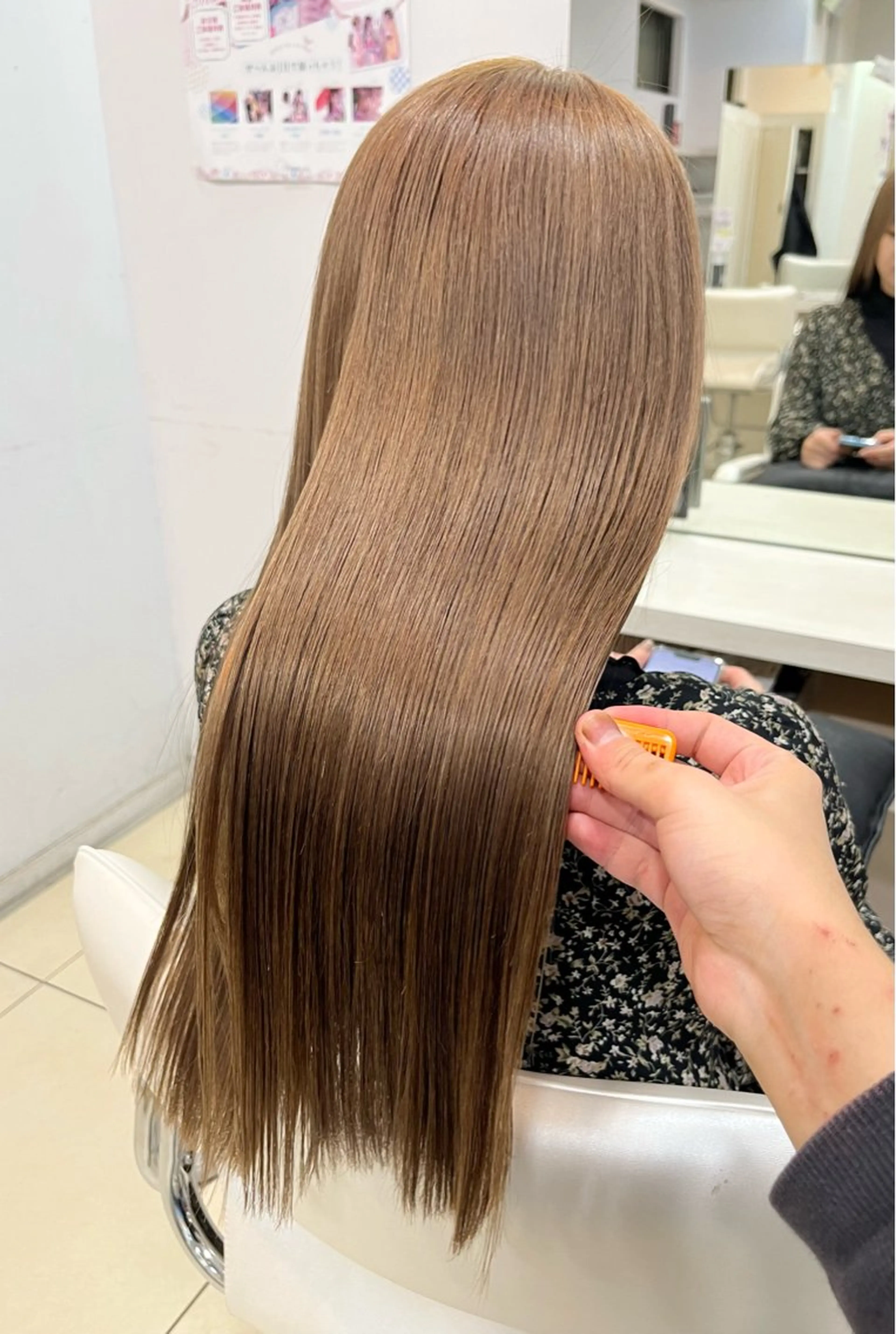 ロング カラー ブリーチ ヘアカラー 🤎ベージュカラー/ 髪質改善/山岸🤎のヘアスタイル