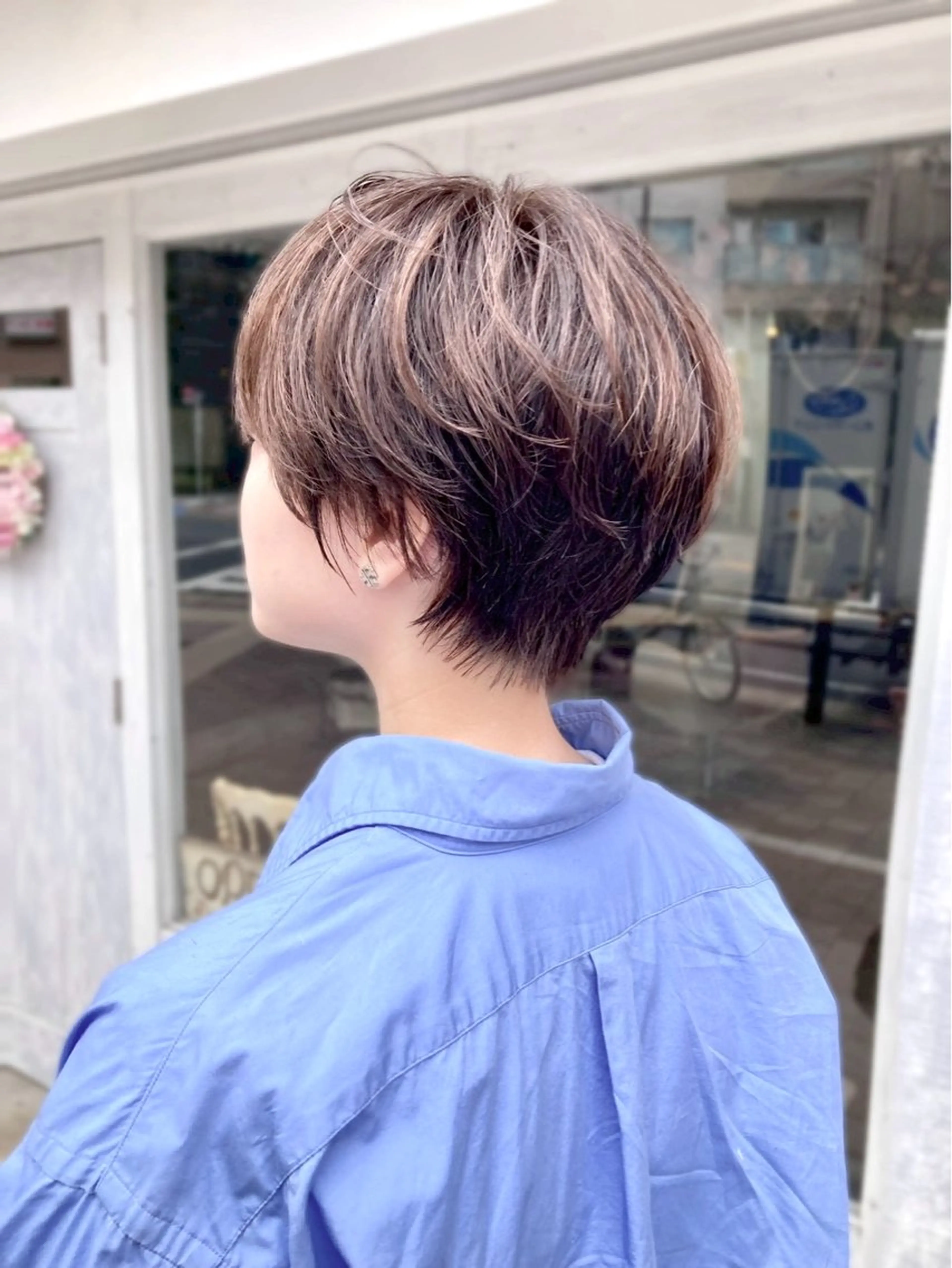 ショート カット ヘアカラー 暖色カラー/レイヤー /シオリ🎀ིྀ✨のヘアスタイル